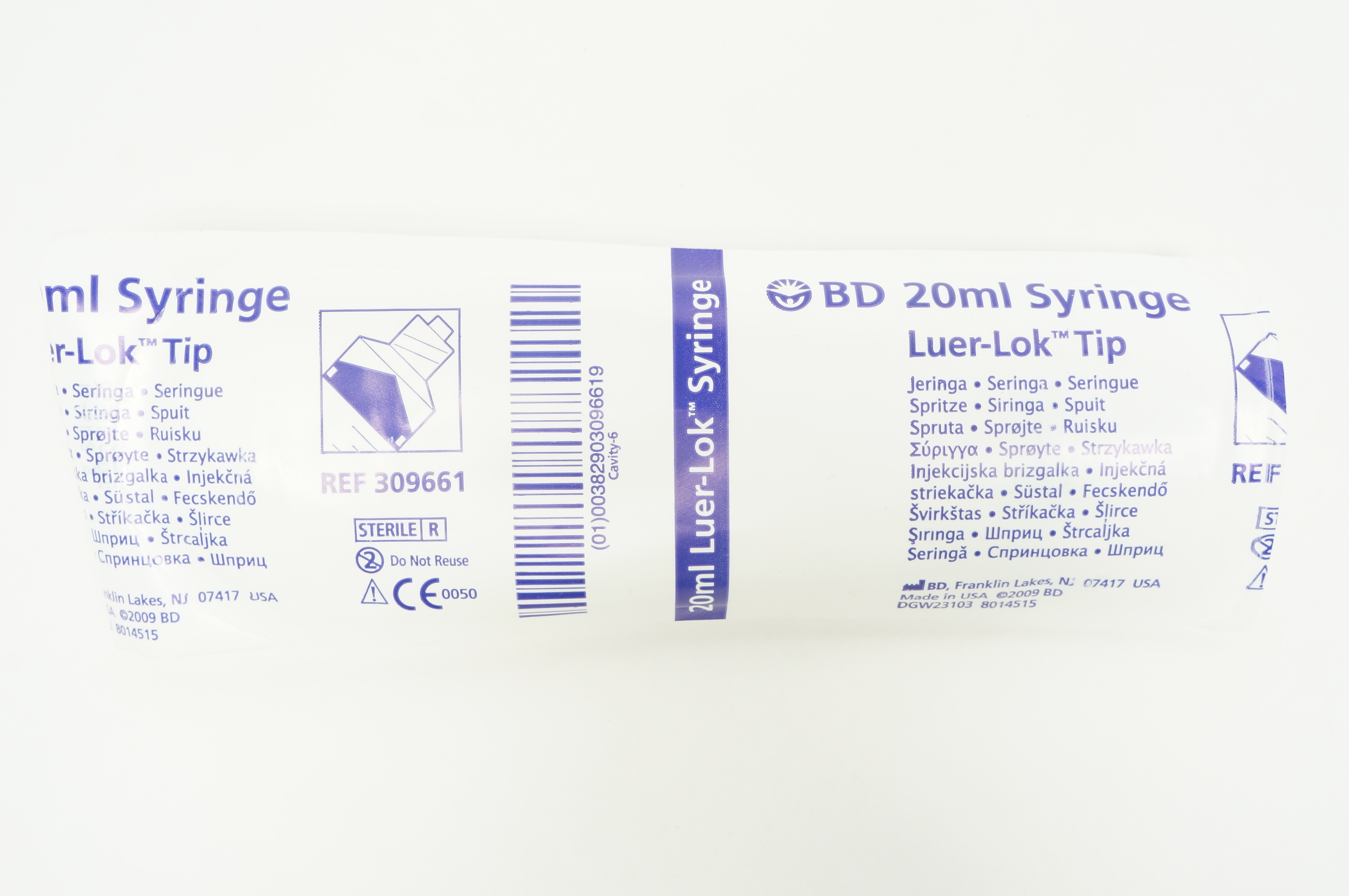 BD 309661 20ml Syringe Luer-Lok Tip (x)