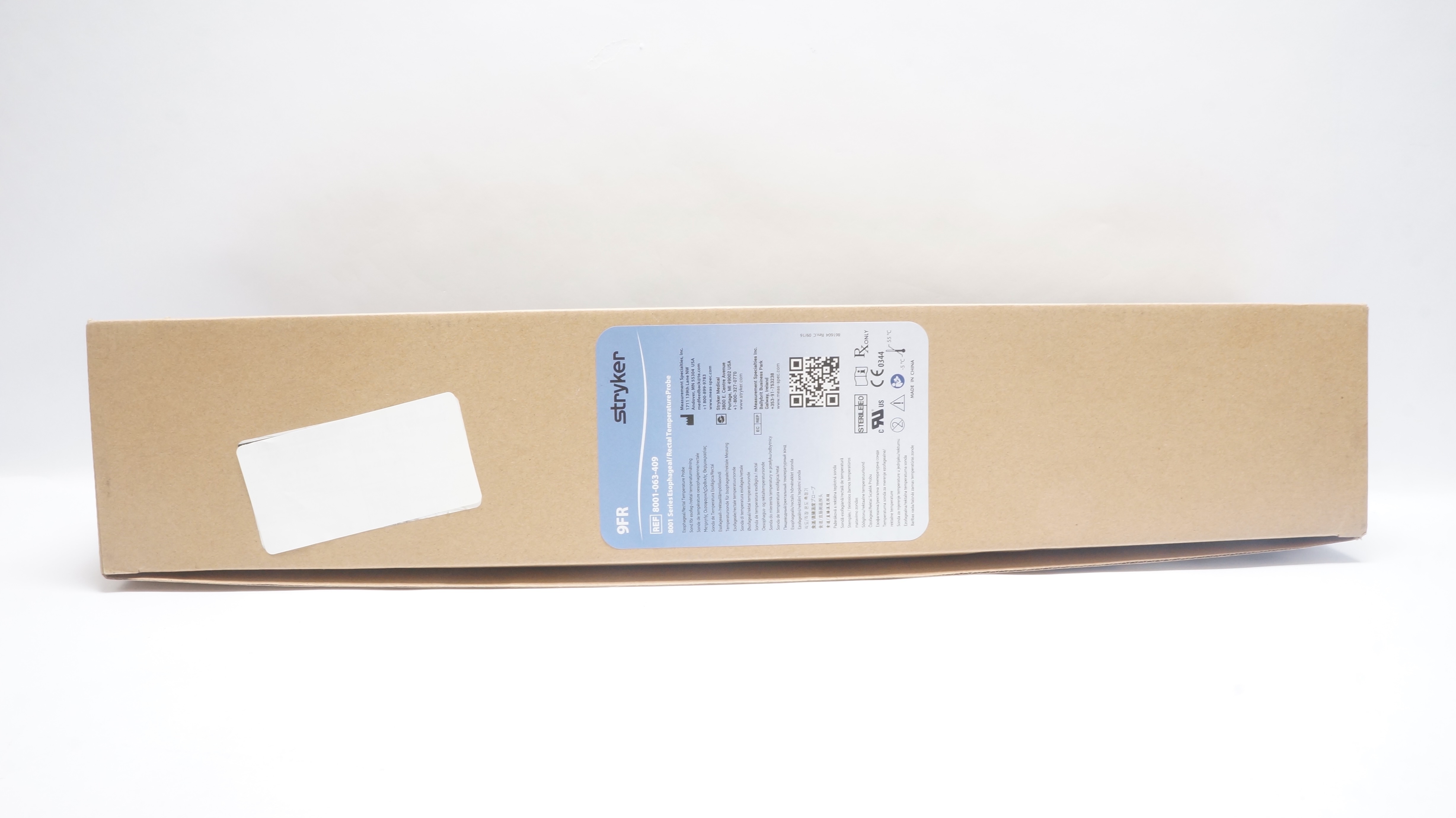 Stryker 8001-063-409 Esophageal/Rectal Temperature Probe 9Fr. (x) - Box of 20
