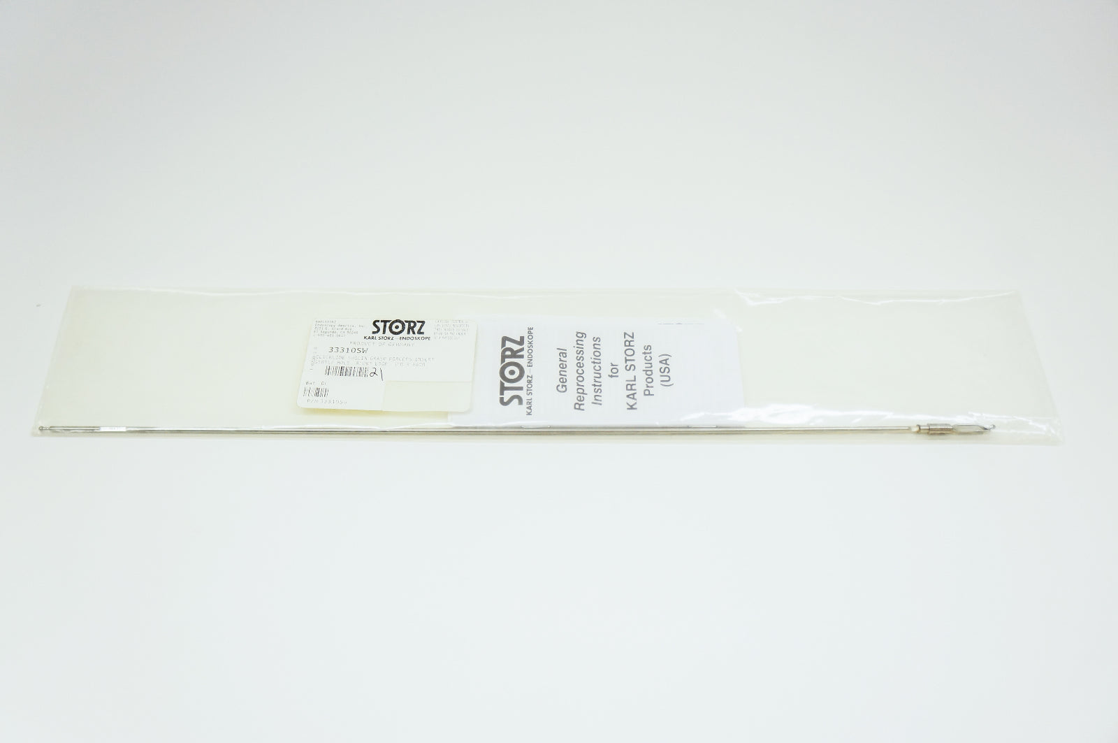 Karl Storz 33310SW Clickline Swolin Grasp Forceps Insert Gentle Hold Blunt Edge