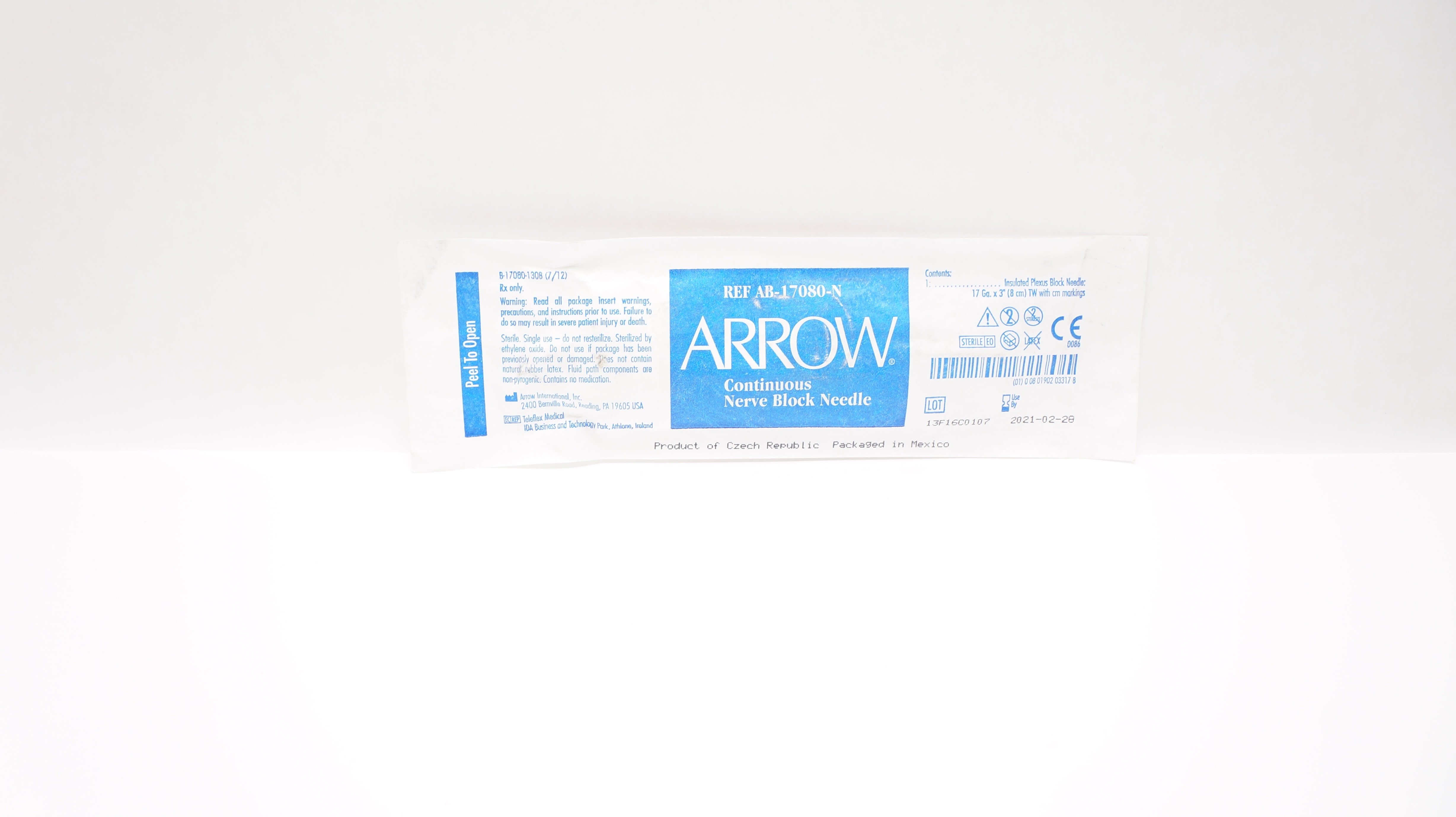 Arrow AB-17080-N Continuous Nerve Block Needle (x)