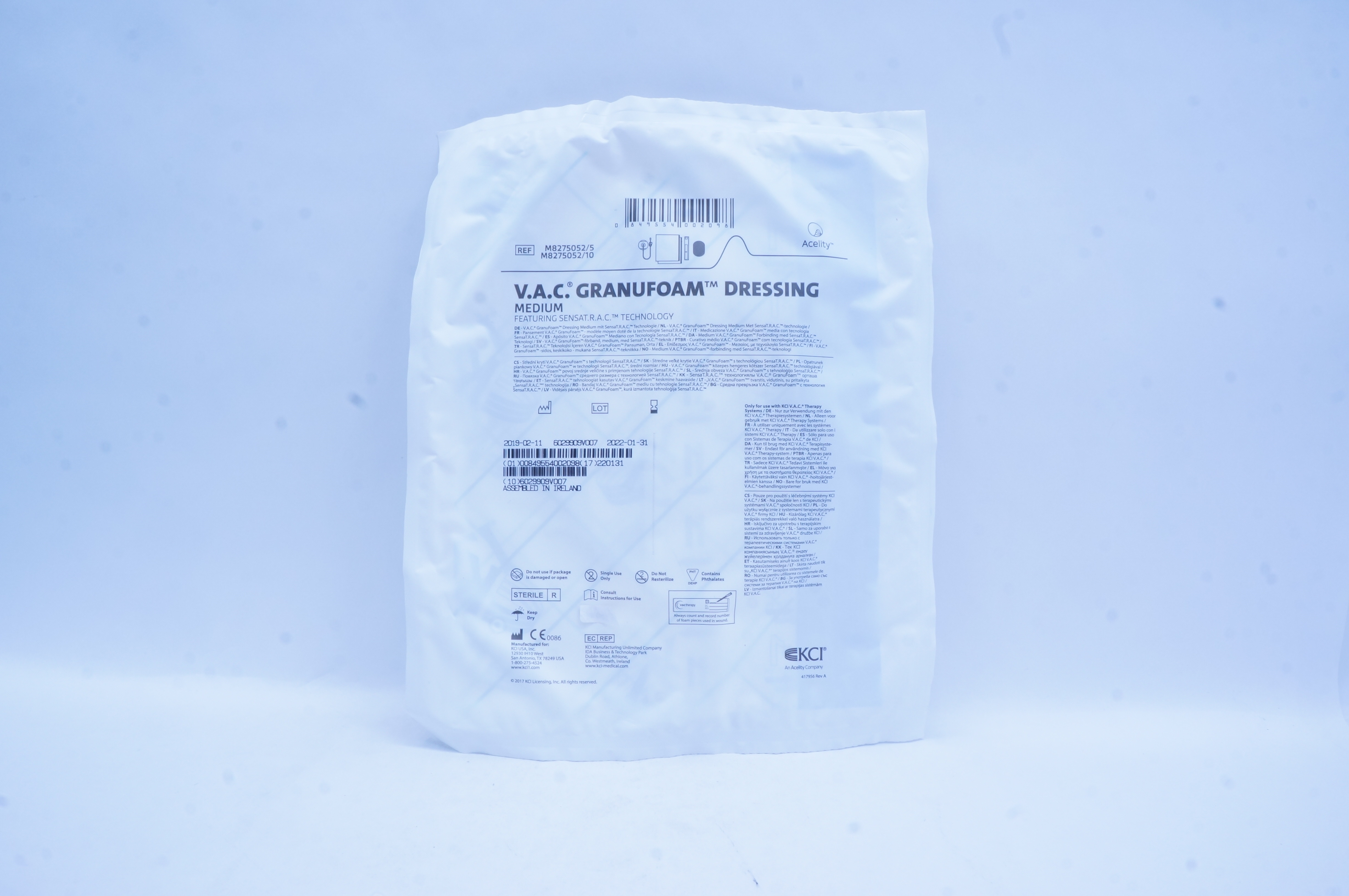 KCI M8275052/5 V.A.C. Granufoam Dressing, Medium