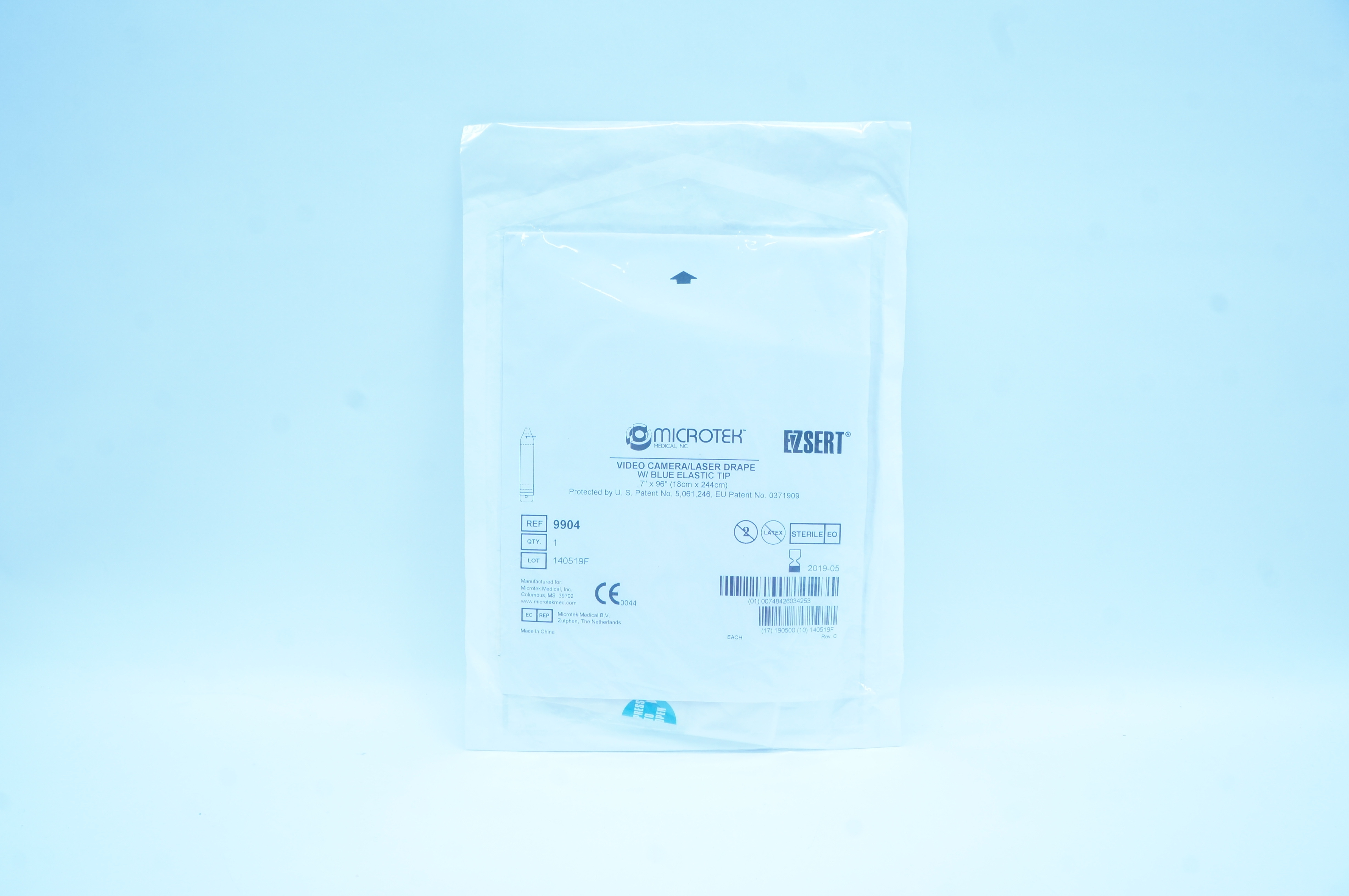 Microtek 9904 EZSert Video Camera/Laser Drape 7 inch x 96 inch (x)