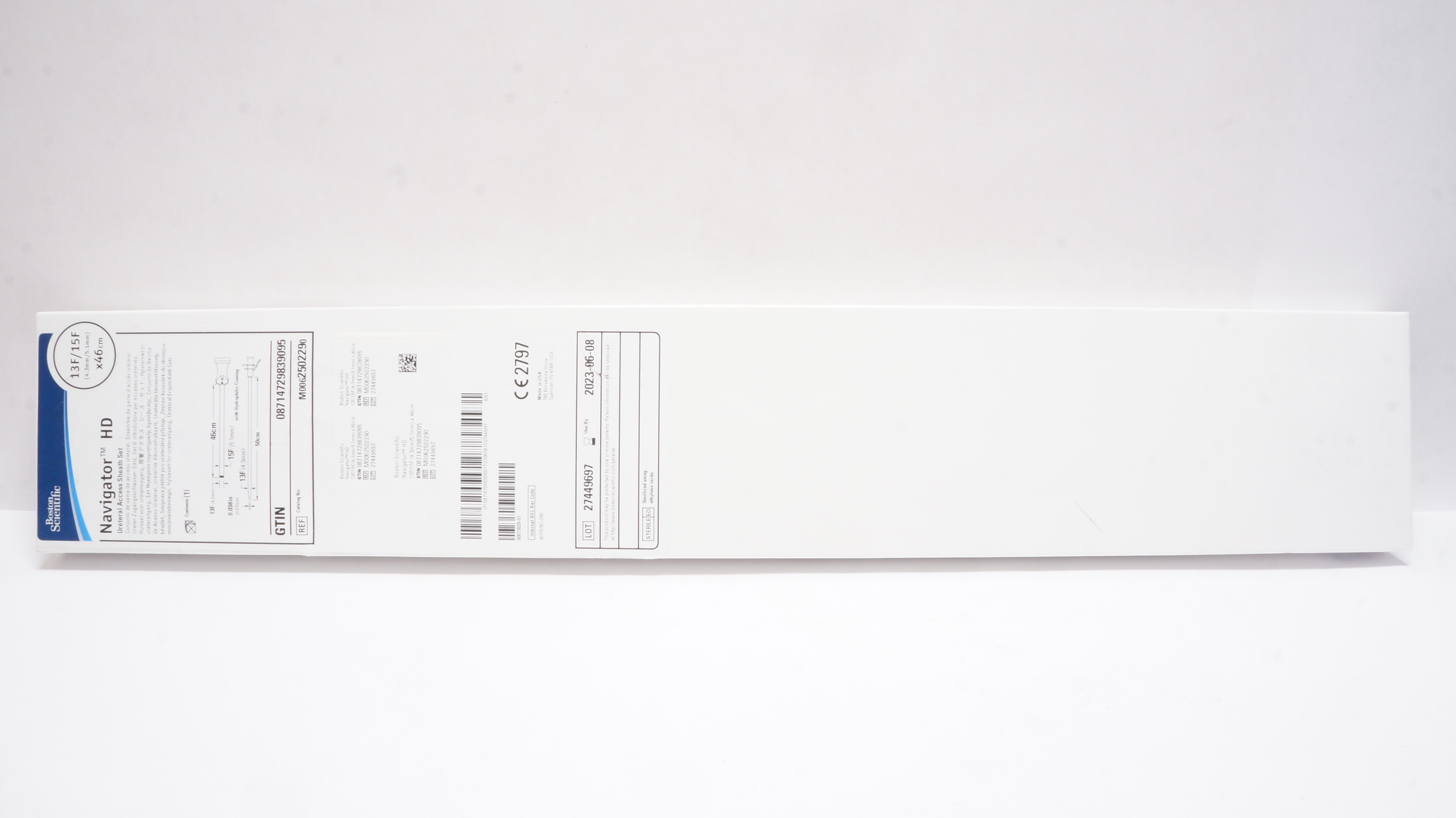 Boston Scientific M0062502290 Ureteral Access Sheath Set 13/15F x 46cm (x)