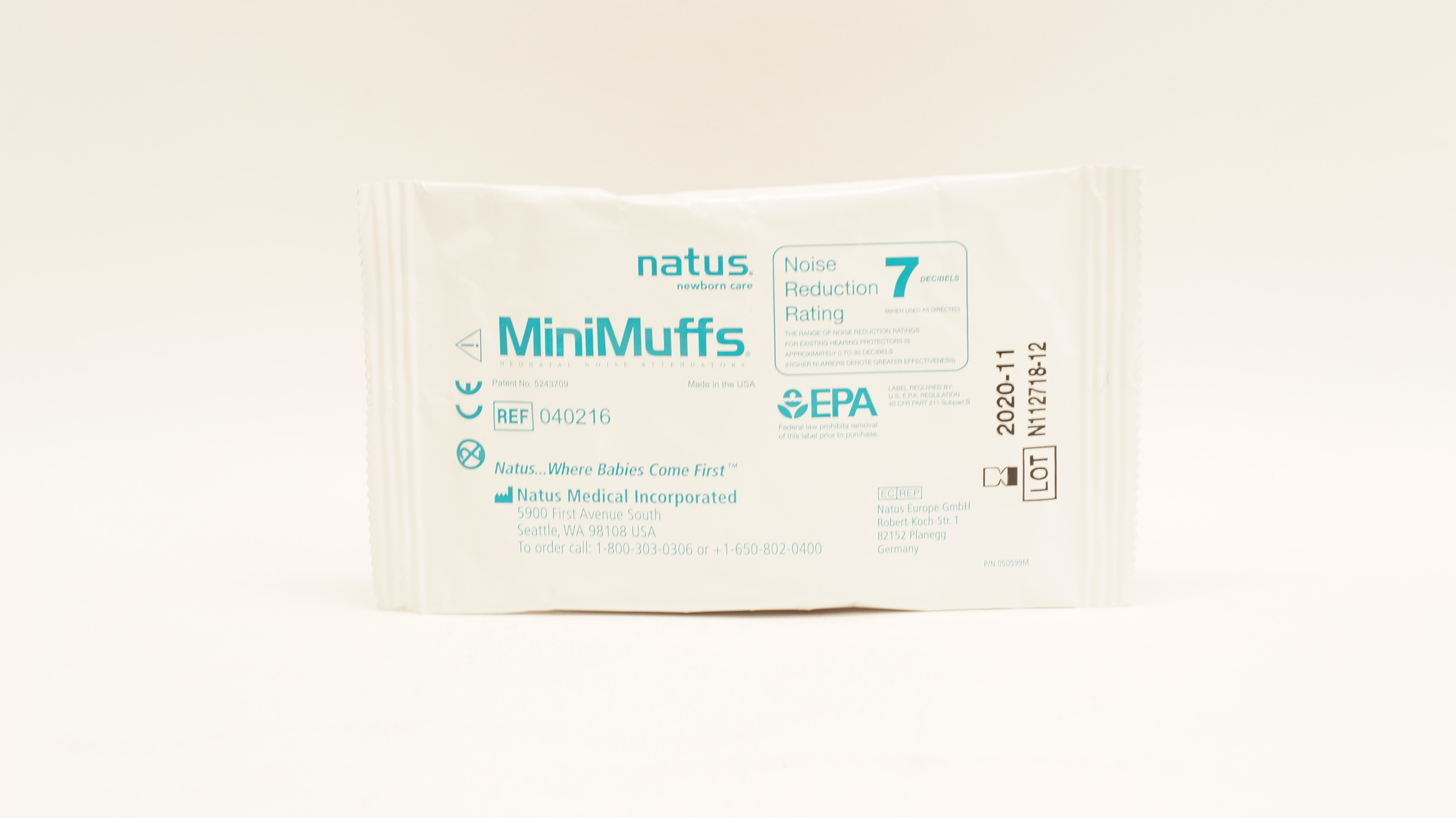 Natus Medical 040216 MiniMuffs Noise Reduction Rating 7 Decibels (x)