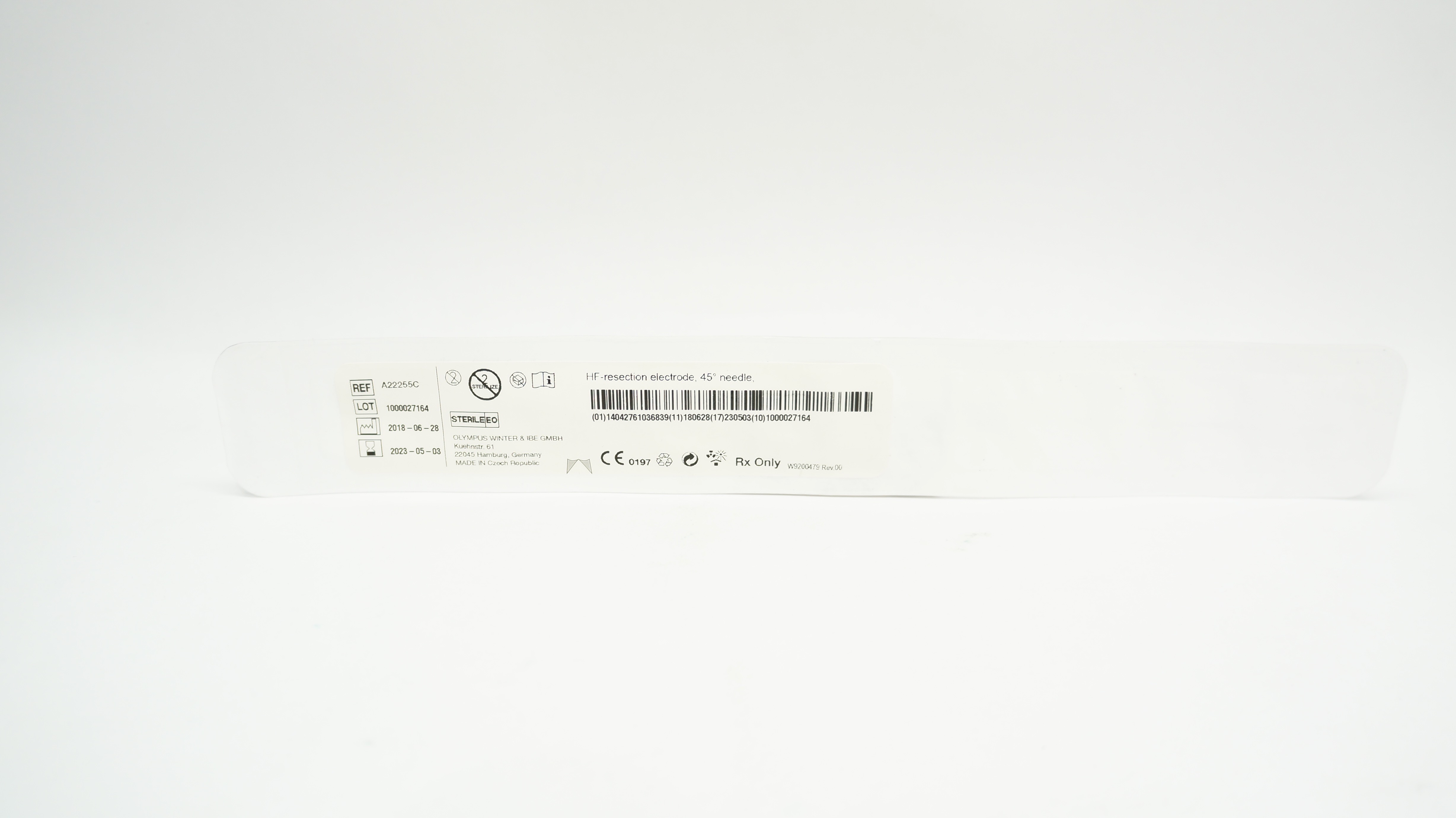 Olympus Winter & IBE A22255C HF Resection Electrode 45degree Ndle. (x)