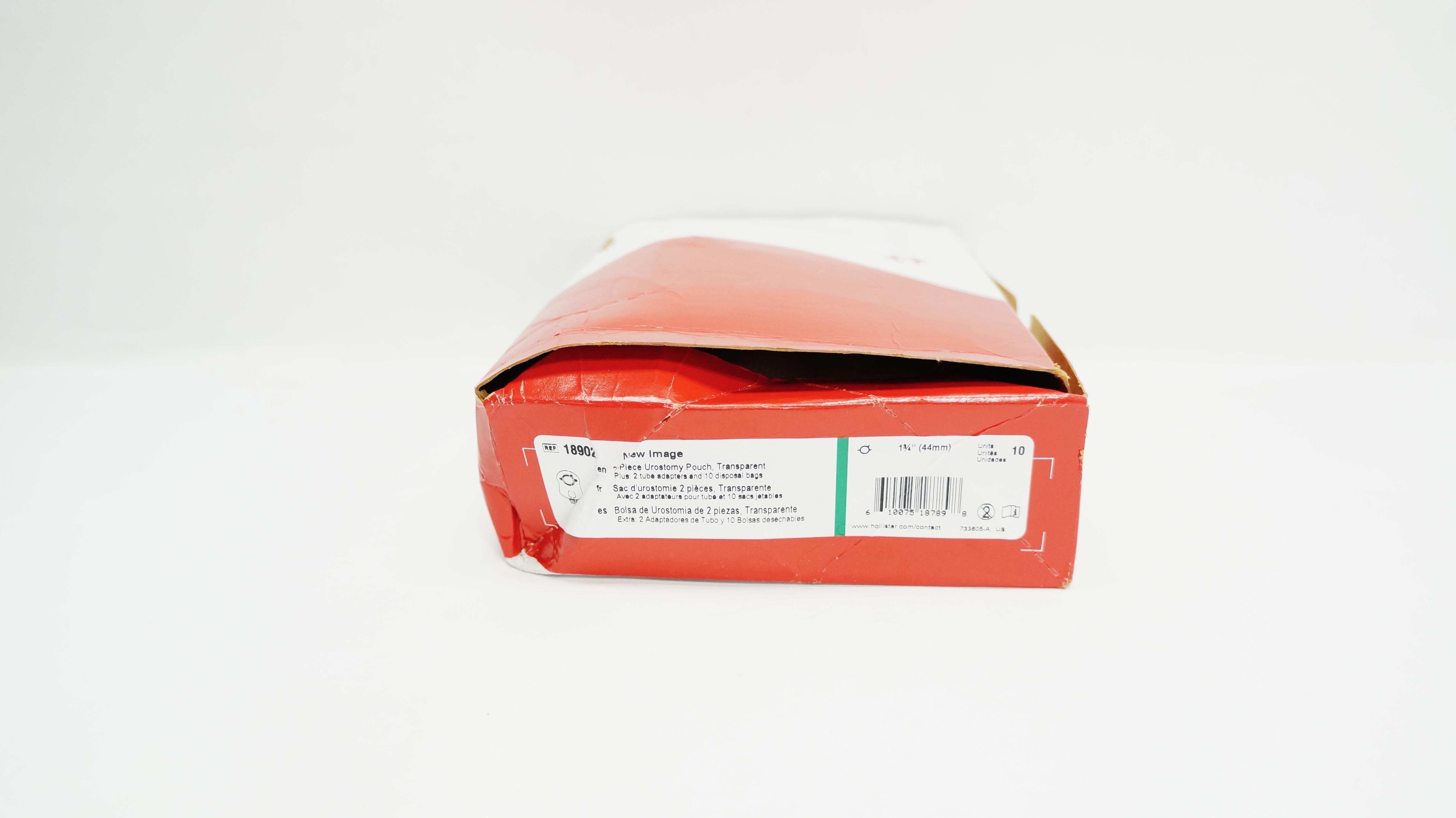 Hollister 18902 New Image Urostomy Pouch Transparent 1 3/4inch - Box of 10