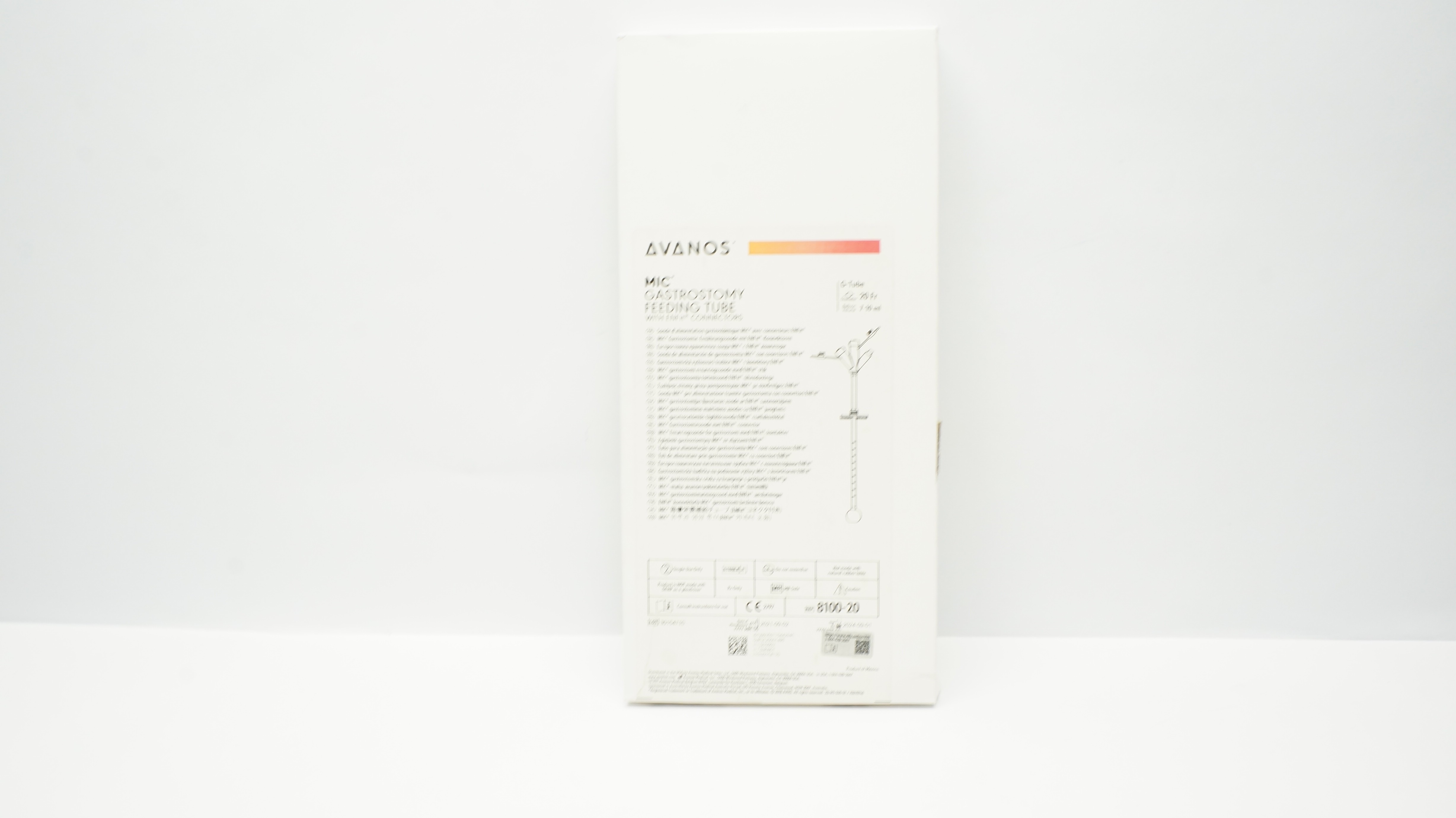 Avanos 8100-20 Mic Gastrostomy Feeding Tube W/ ENFit Connectors 20Fr (x)