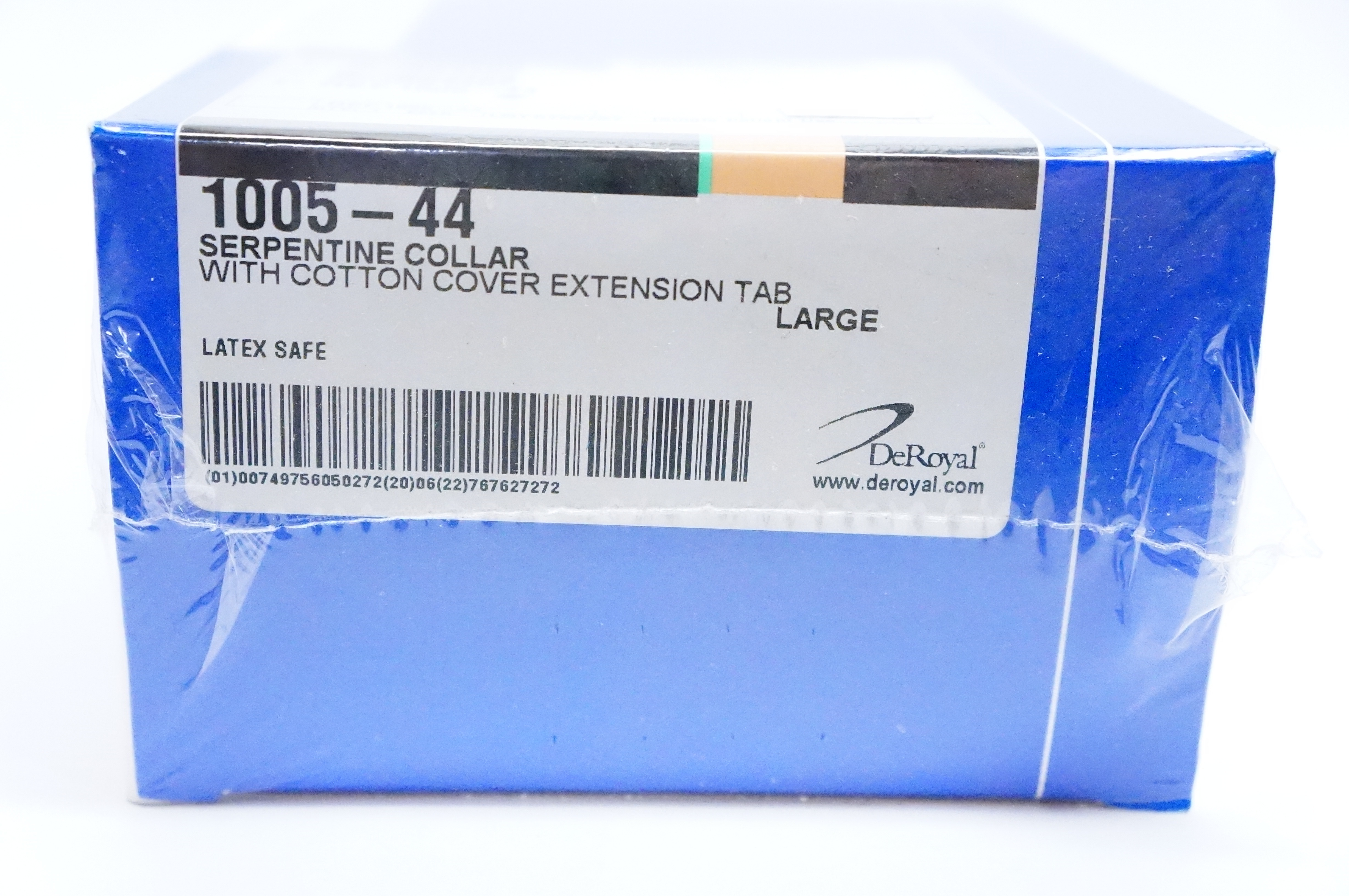 DeRoyal 1005-44 Serpentine Collar With Cotton Cover Extension Tab Large