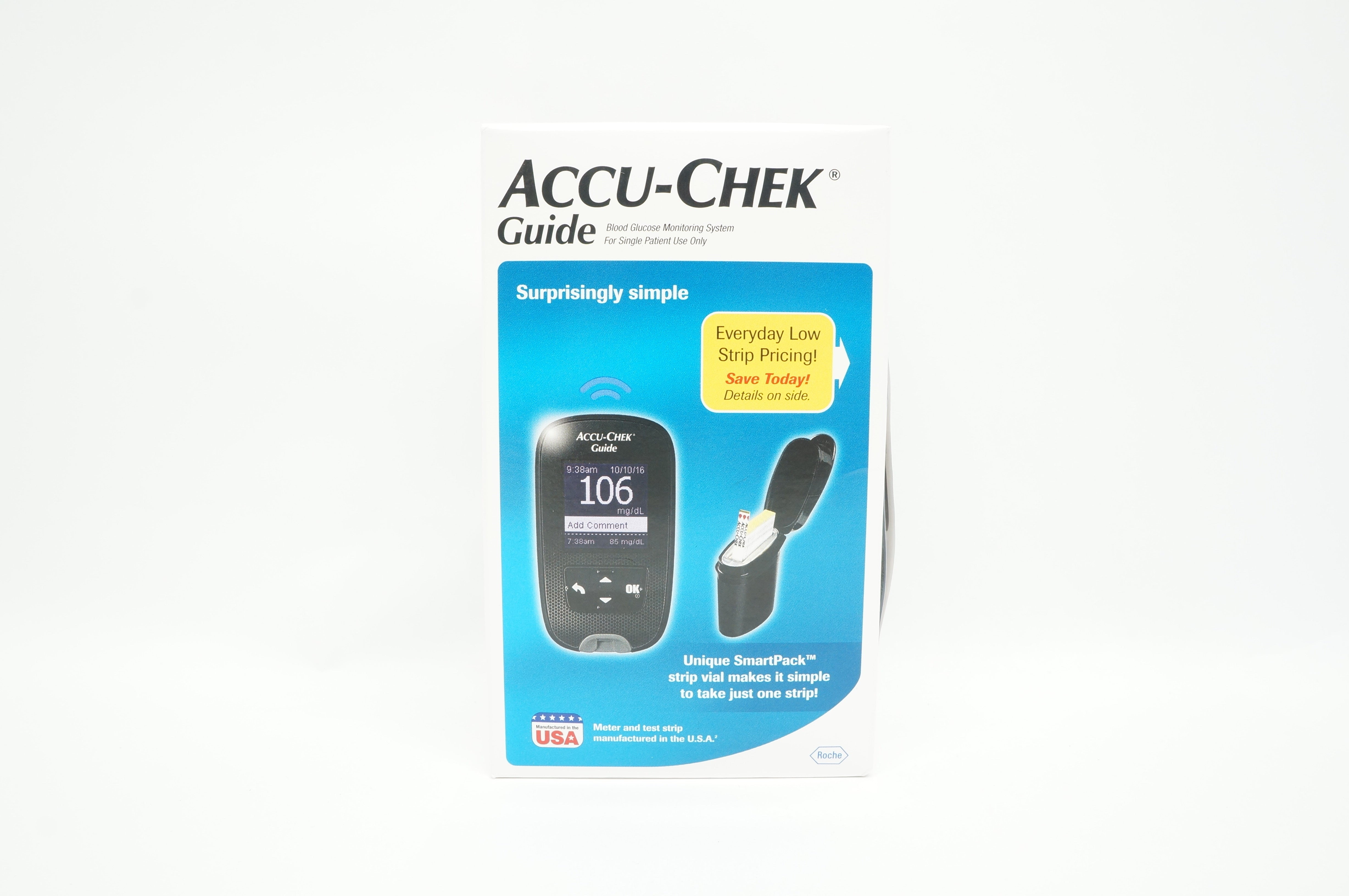 Roche 07400870001 Accu-Chek Guide Blood Glucose Monitoring System (x)