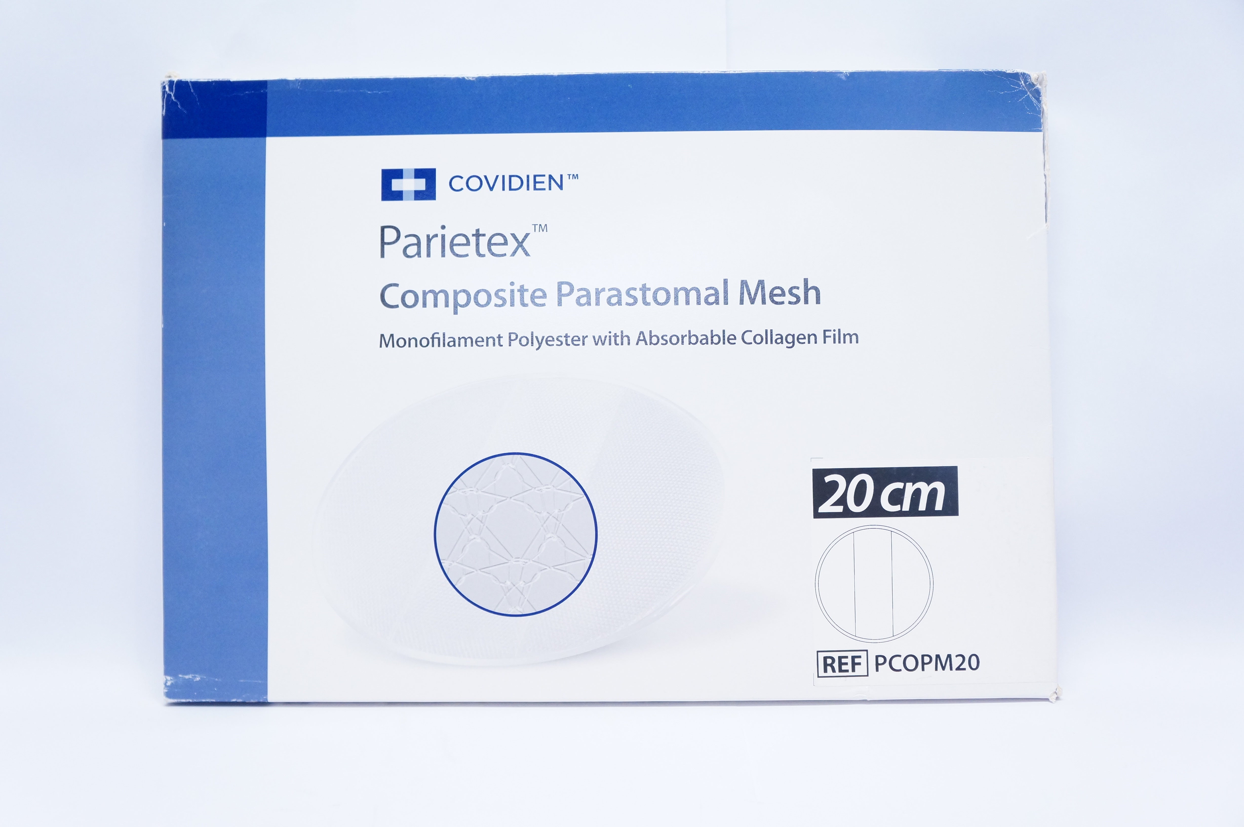 Covidien PCOPM20 Parietex Composite Parastomal Mesh 20cm