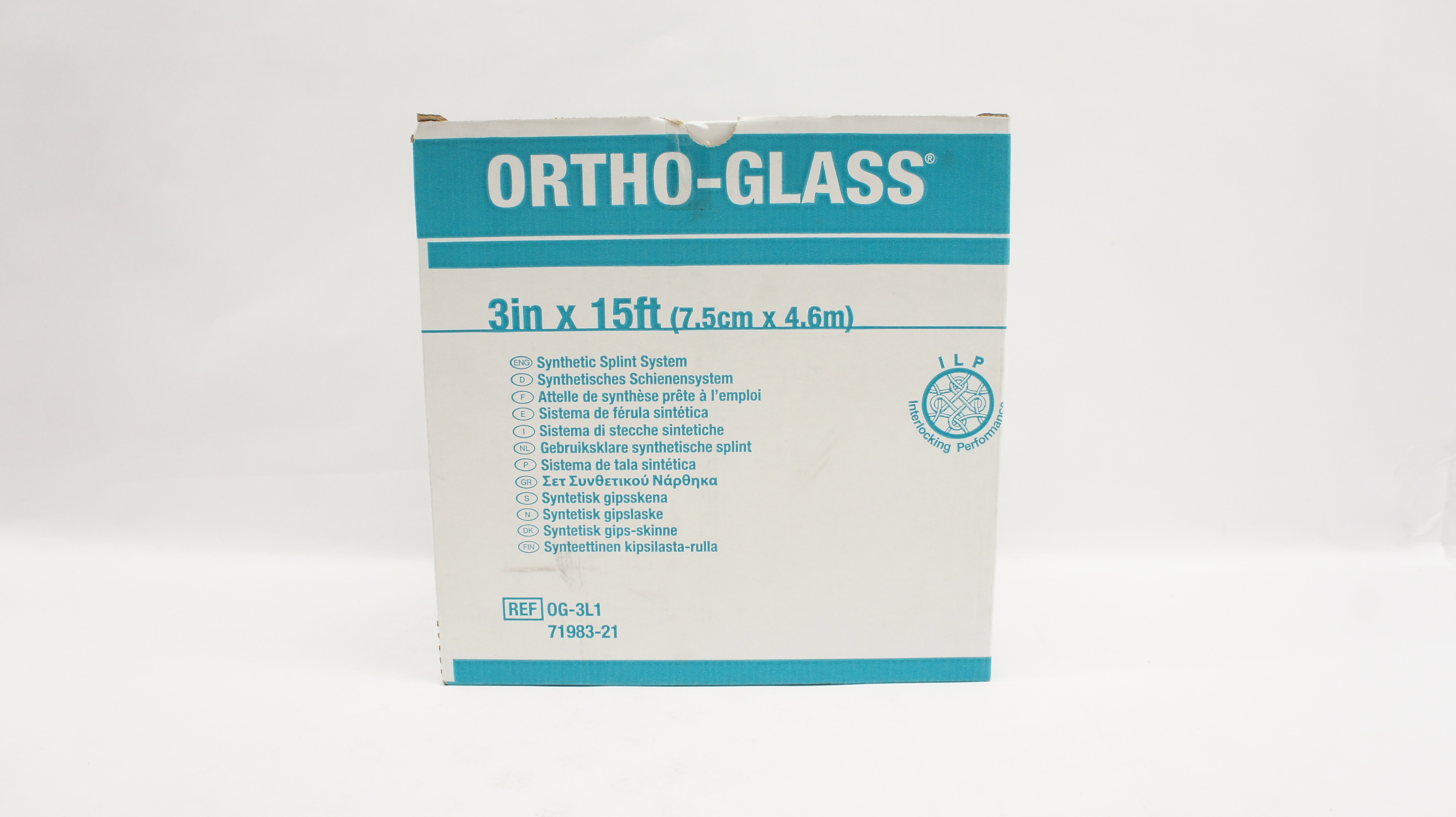 BSN Medical OG-3L1 Ortho-Glass Synthetic Splint System 3inch x 15ft