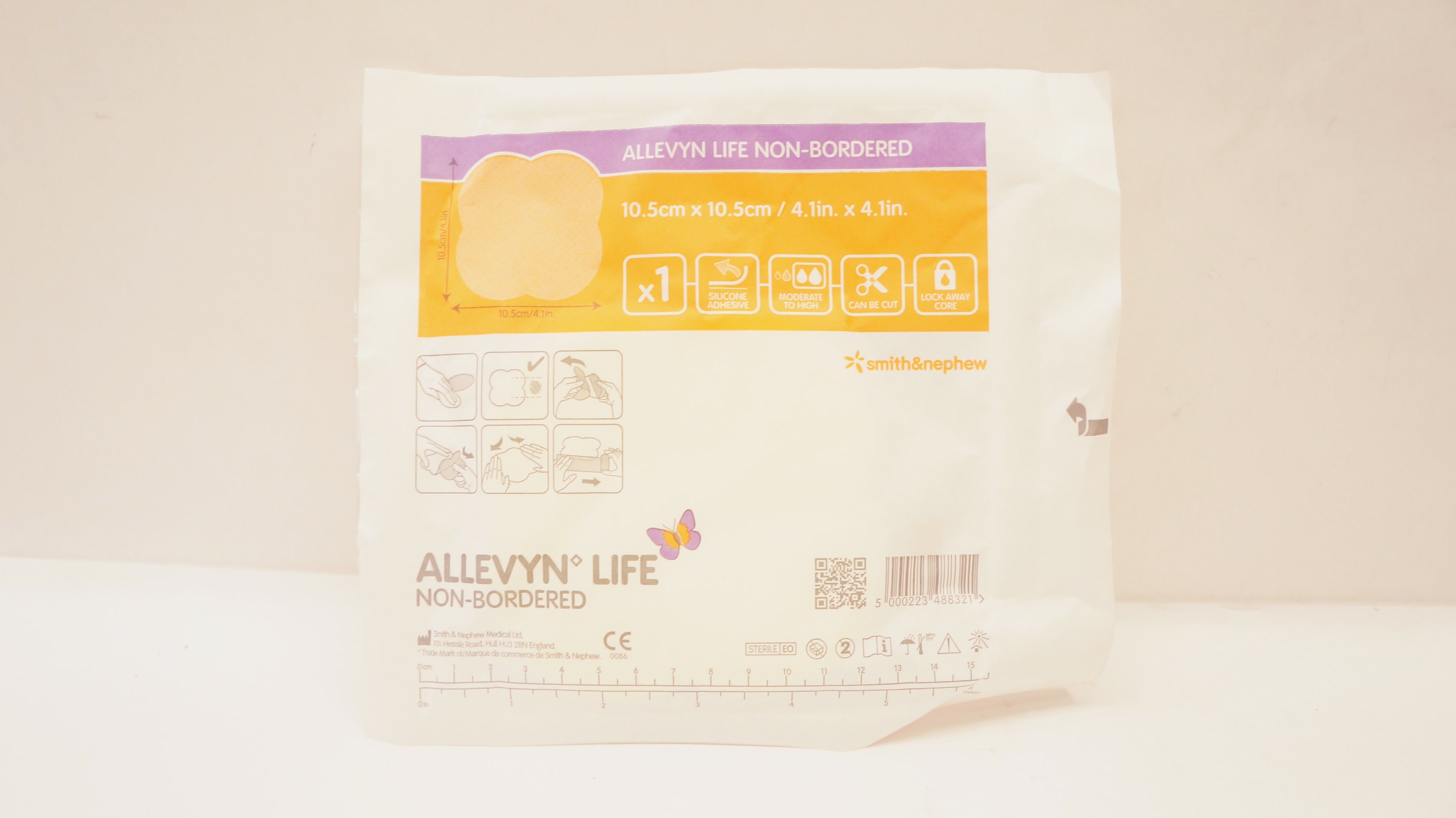 Smith&Nephew 66801748 Allevyn Life Non-Bordered Foam Dressing 4.1 x 4.1inch (x)