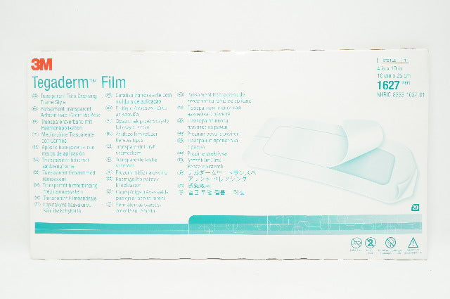 3M 1627 Tegaderm Transparent Film Dressing Frame Style 4 x 10inch - Pack of 20
