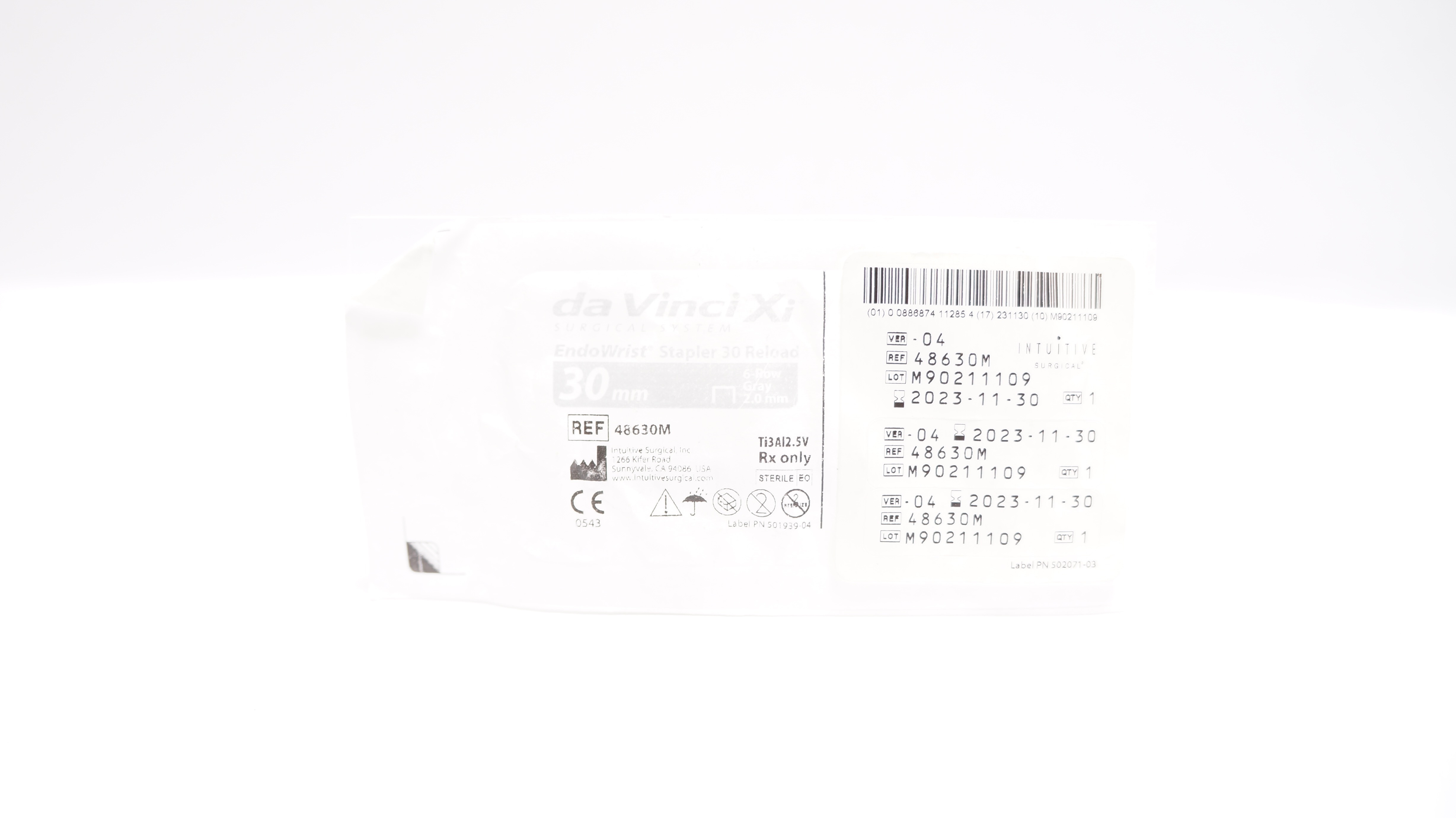 Intuitive Surgical 48230M Da Vinci Xi 8mm SureForm 30 Reload 30mm