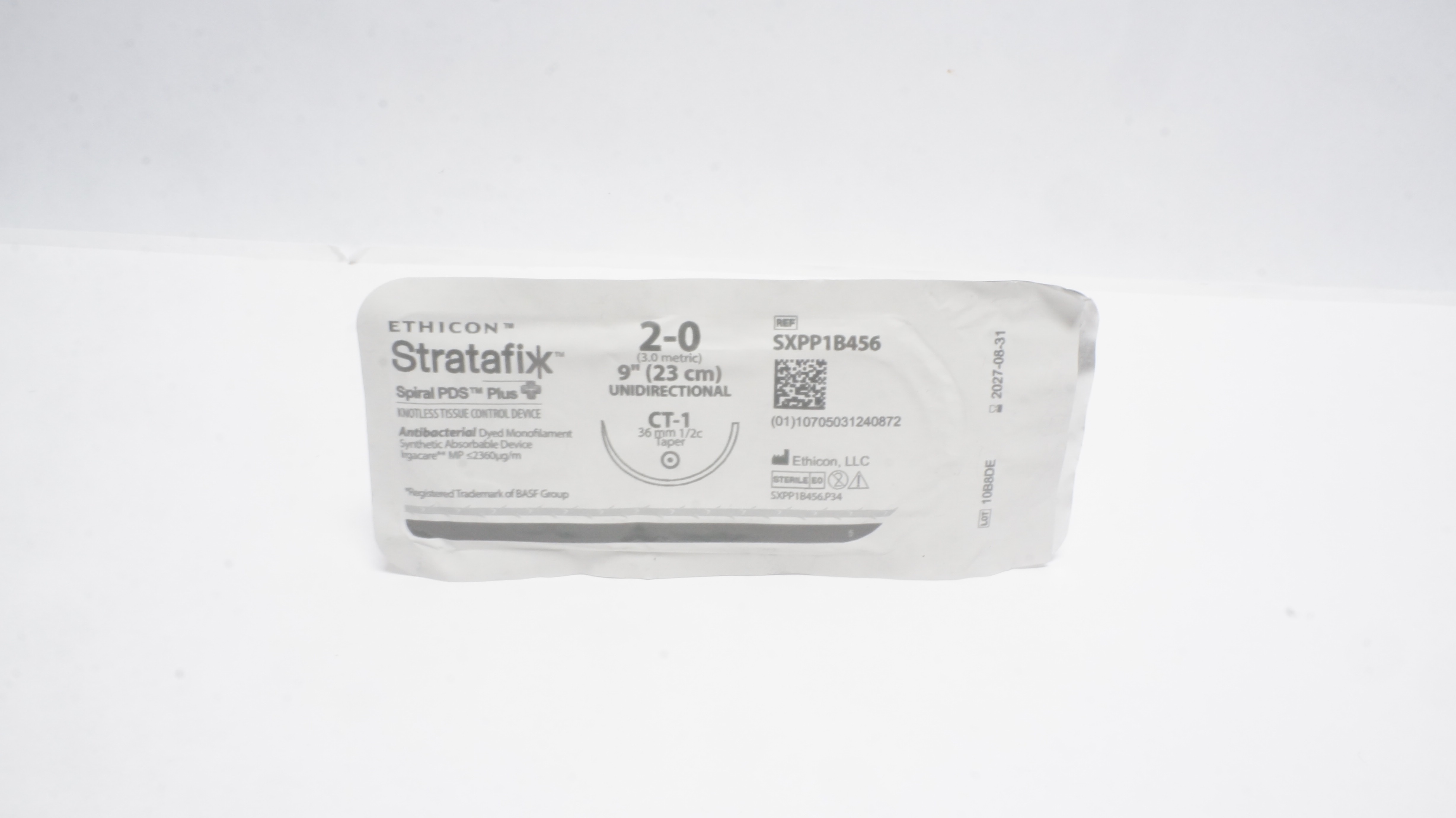 Ethicon SXPP1B456 2-0 STRATAFIX PDS Plus Stre CT-1 36mm 1/2c Taper, 9inch