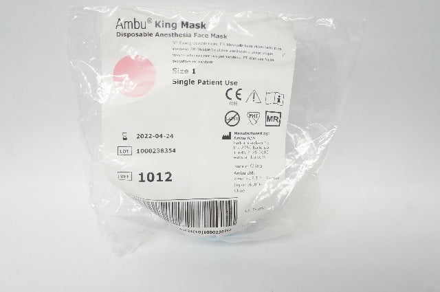 AMBU 1022 King Mask Disposable Anesthesia Face Mask Size 1 (x)