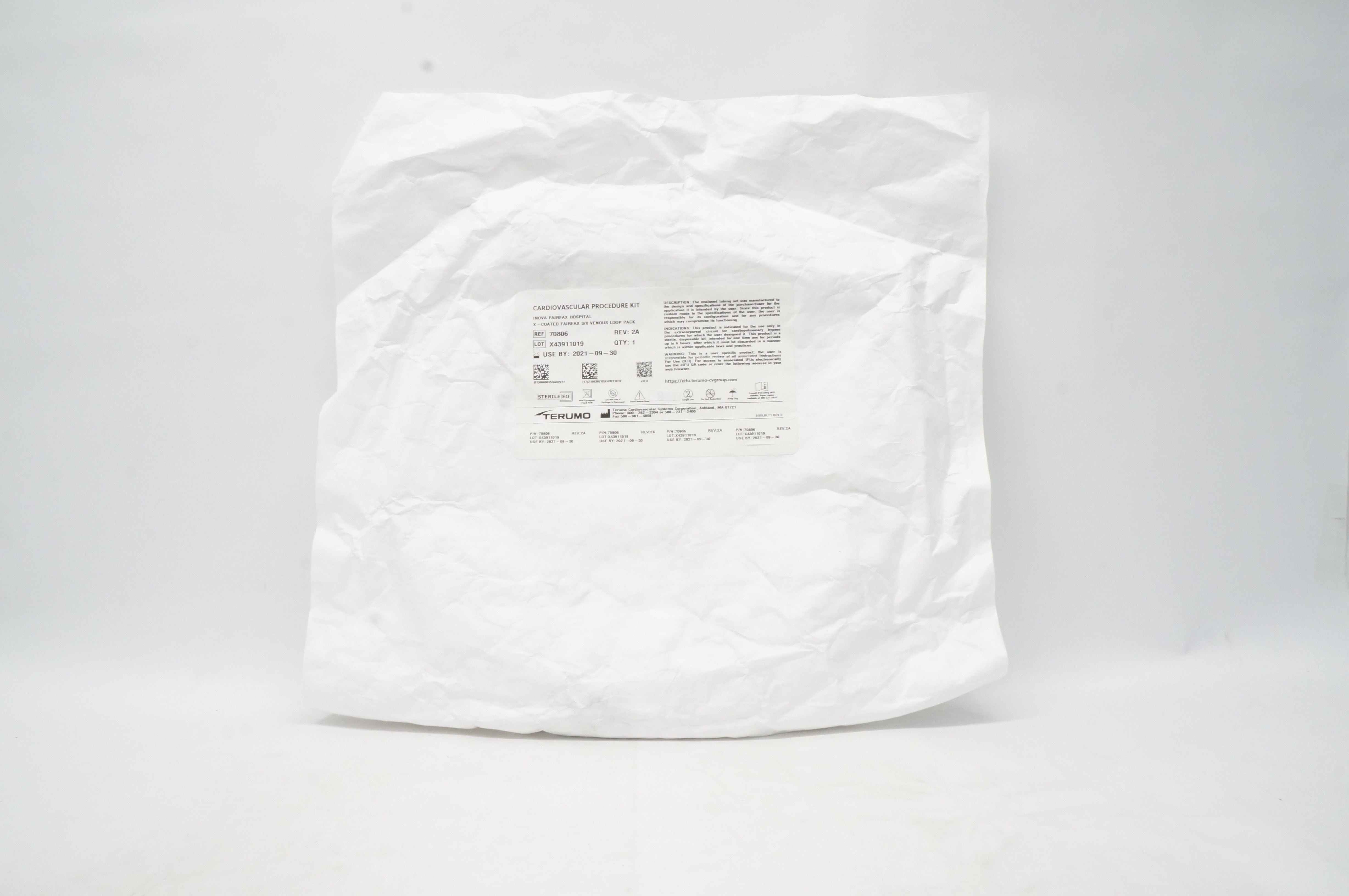 Terumo 70806 Cardiovascular Procedure Kit