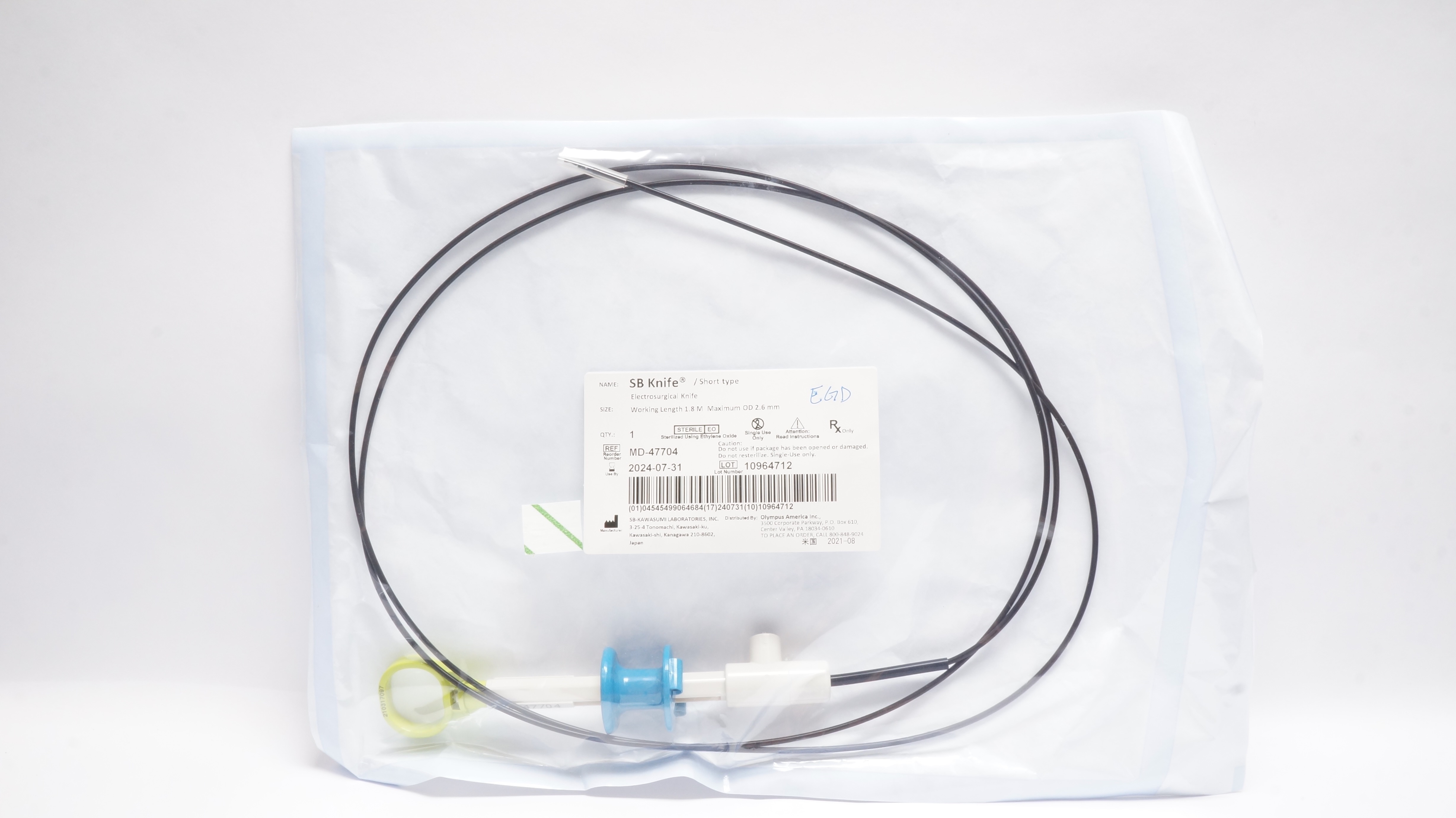 SB-Kawasumi MD-47704 Olympus SB Knife/ Short type, Electrosurgical Knife (x)