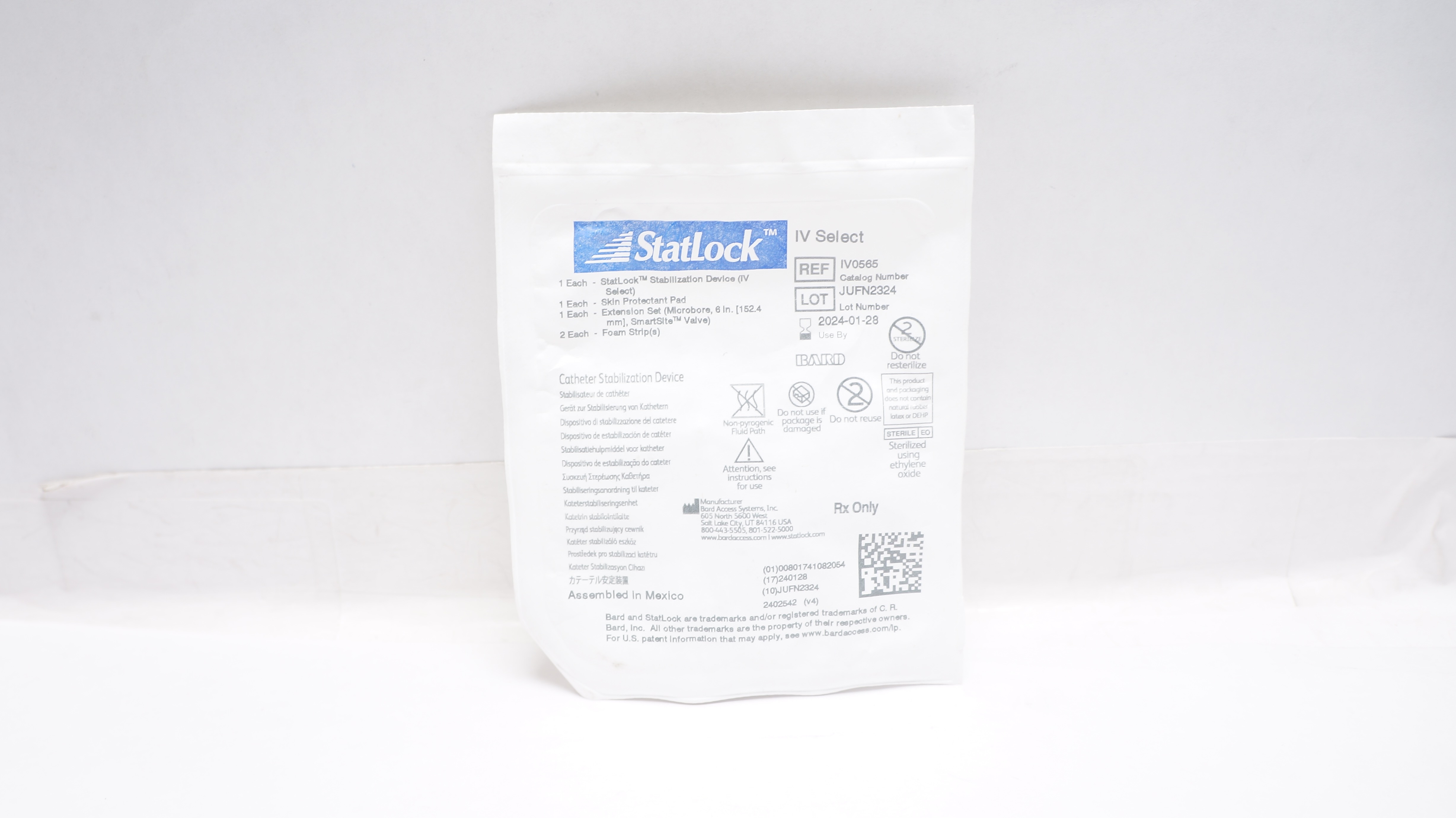 Bard IV0565 IV0565 StatLock IV Selelct Cath. Stabilization Device (x)