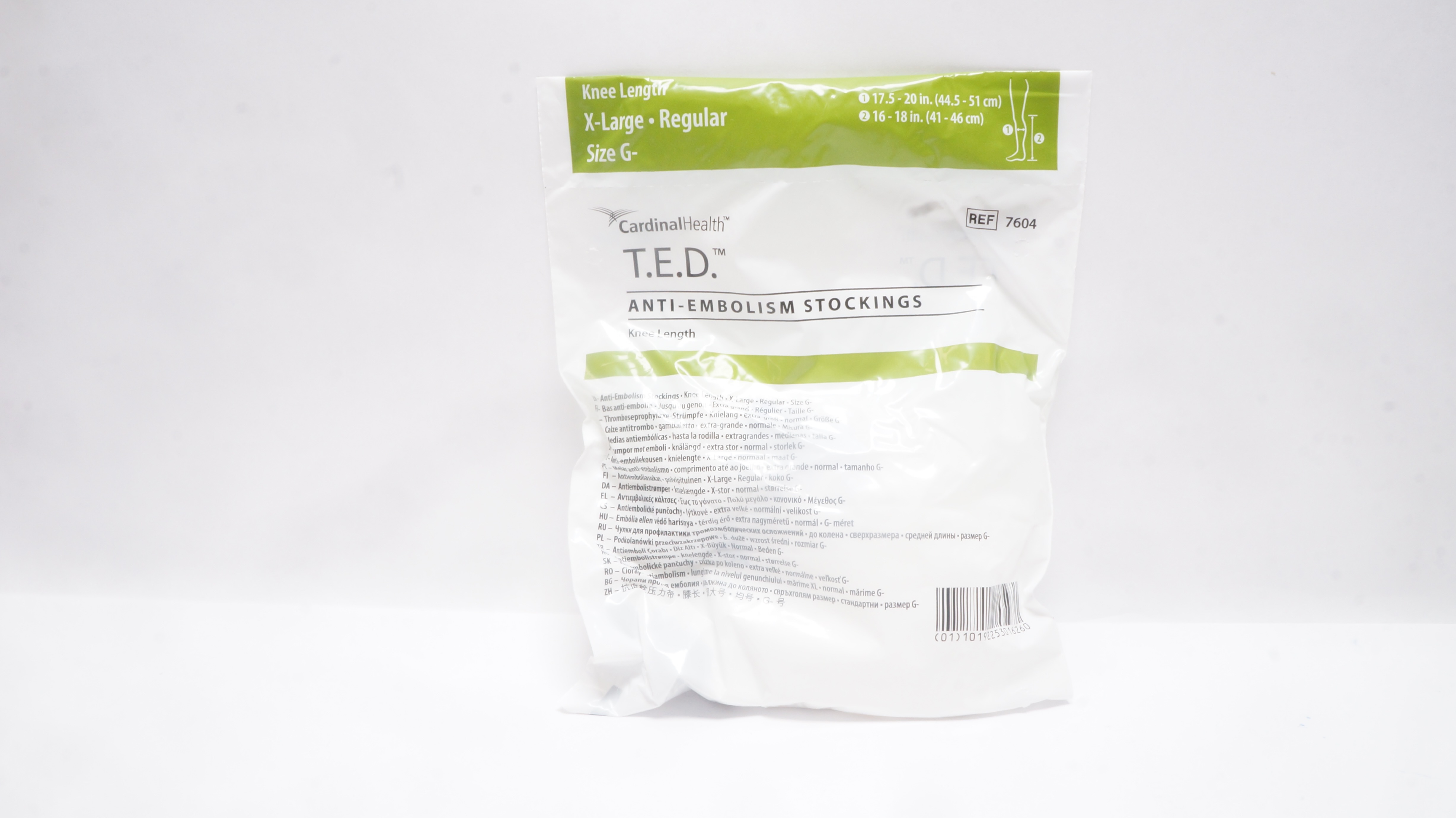 Cardinal Health 7604 T.E.D. Anti-Embolism Stockings, Knee Length X-Large, Size G