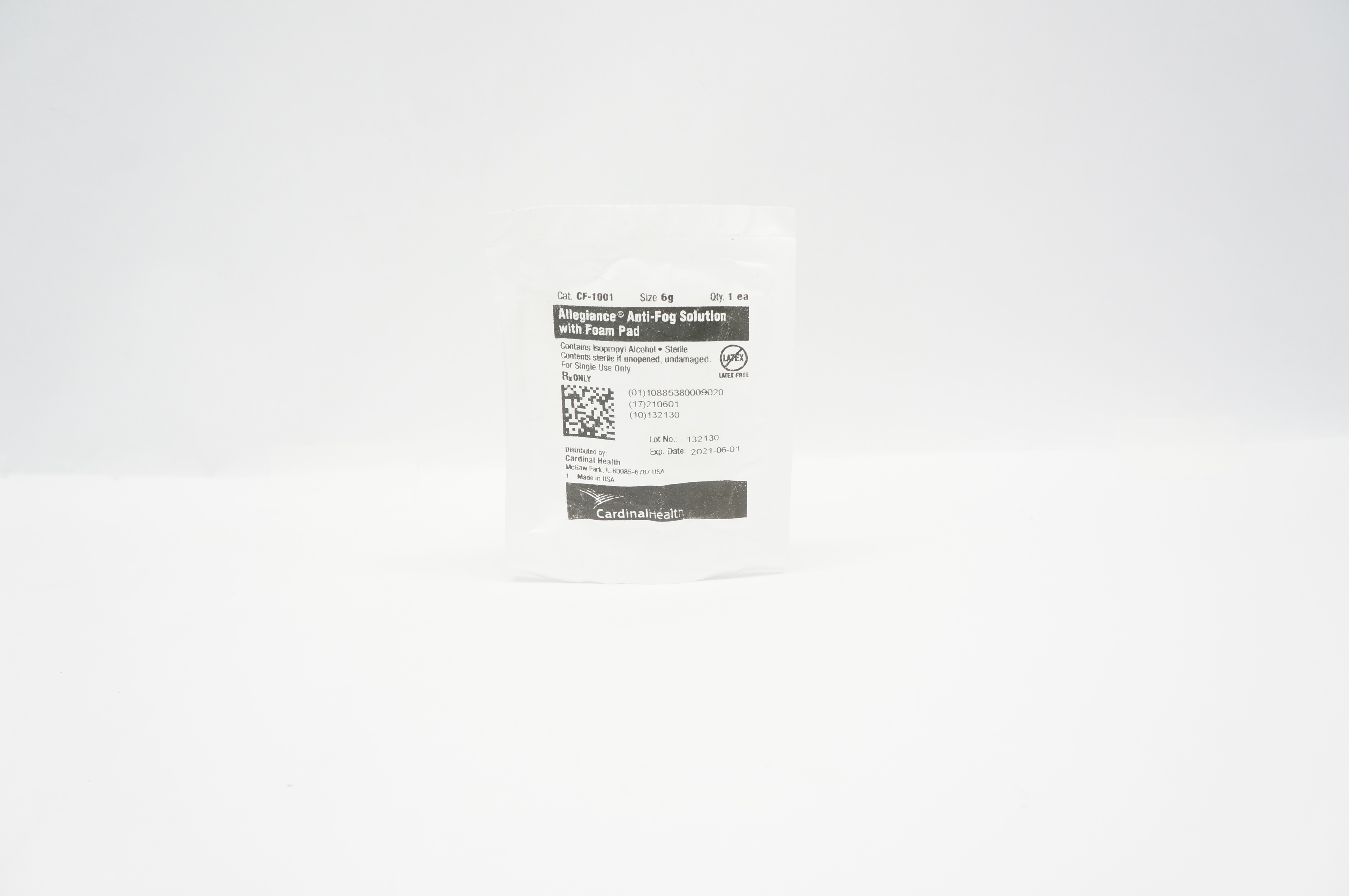 Cardinal Health CF-1001 Allegiance Anti-Fog Solution with Foam Pad (x)