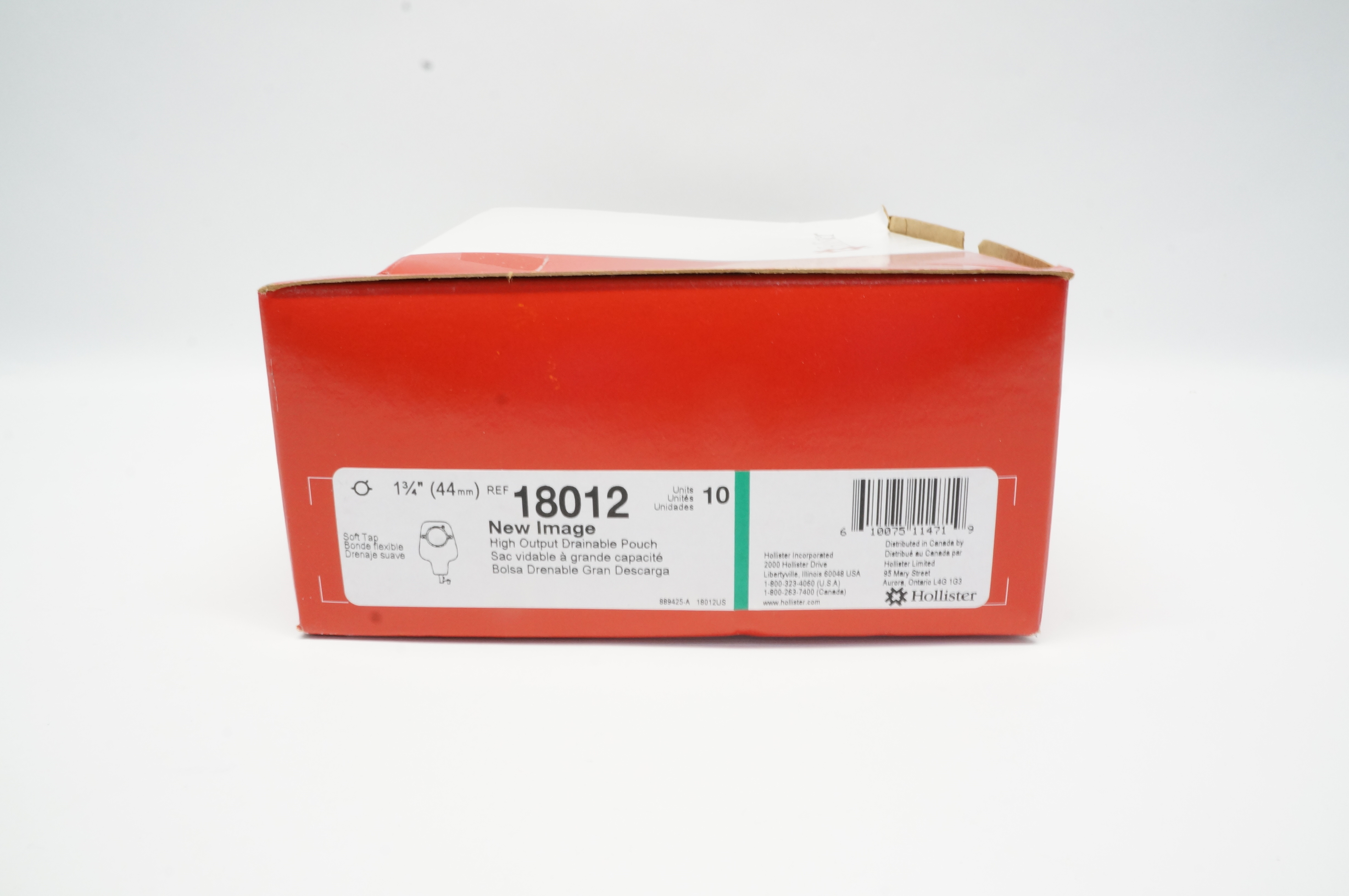 Hollister 18012 New Image High Output Drainable Pouch 1 3/4 inch - Box of 10