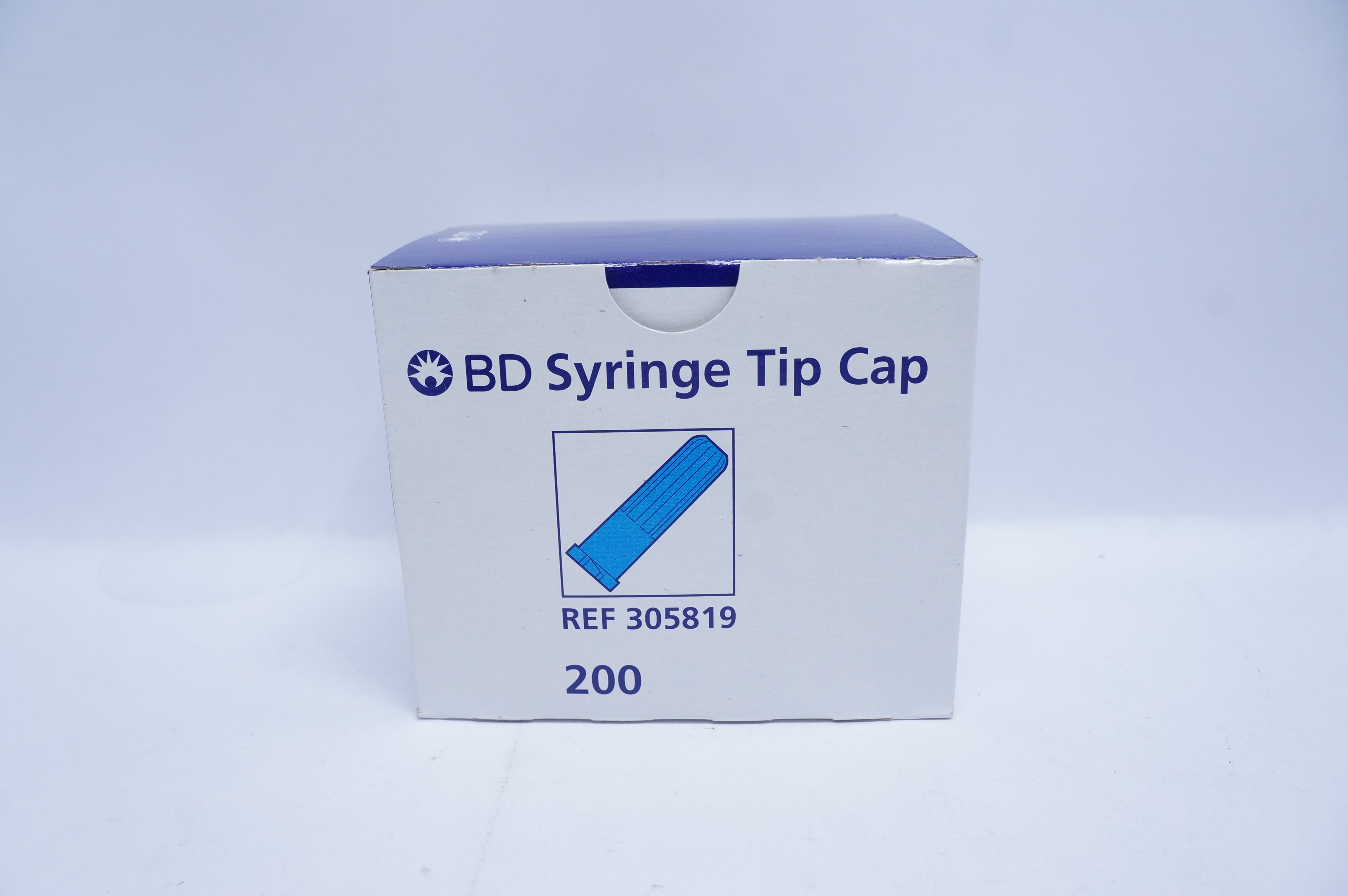 BD 305819 Syringe Tip Cap - Box of 200