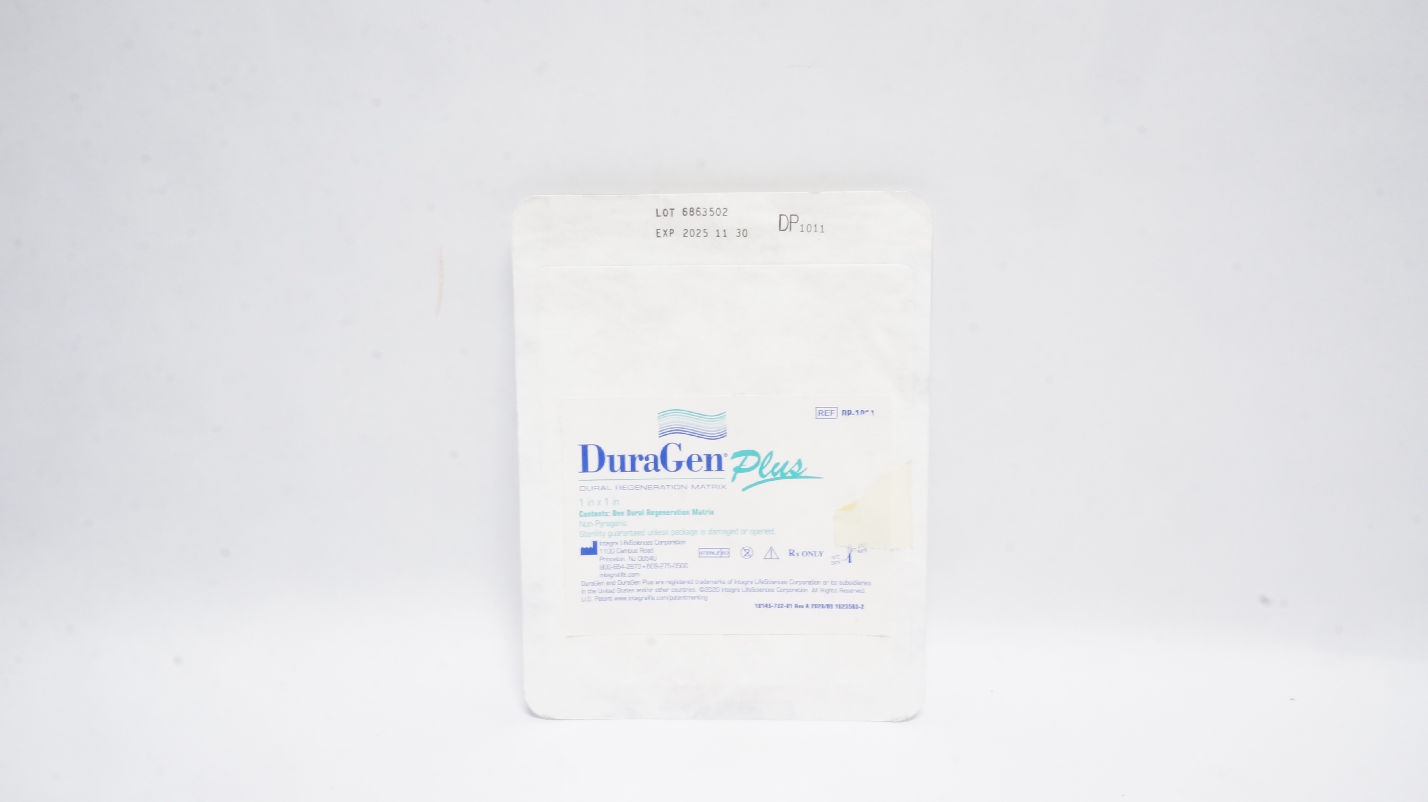 Integra DP5011 DuraGen Plus Dural Regeneration Matrix 1in. x 1in. (x)