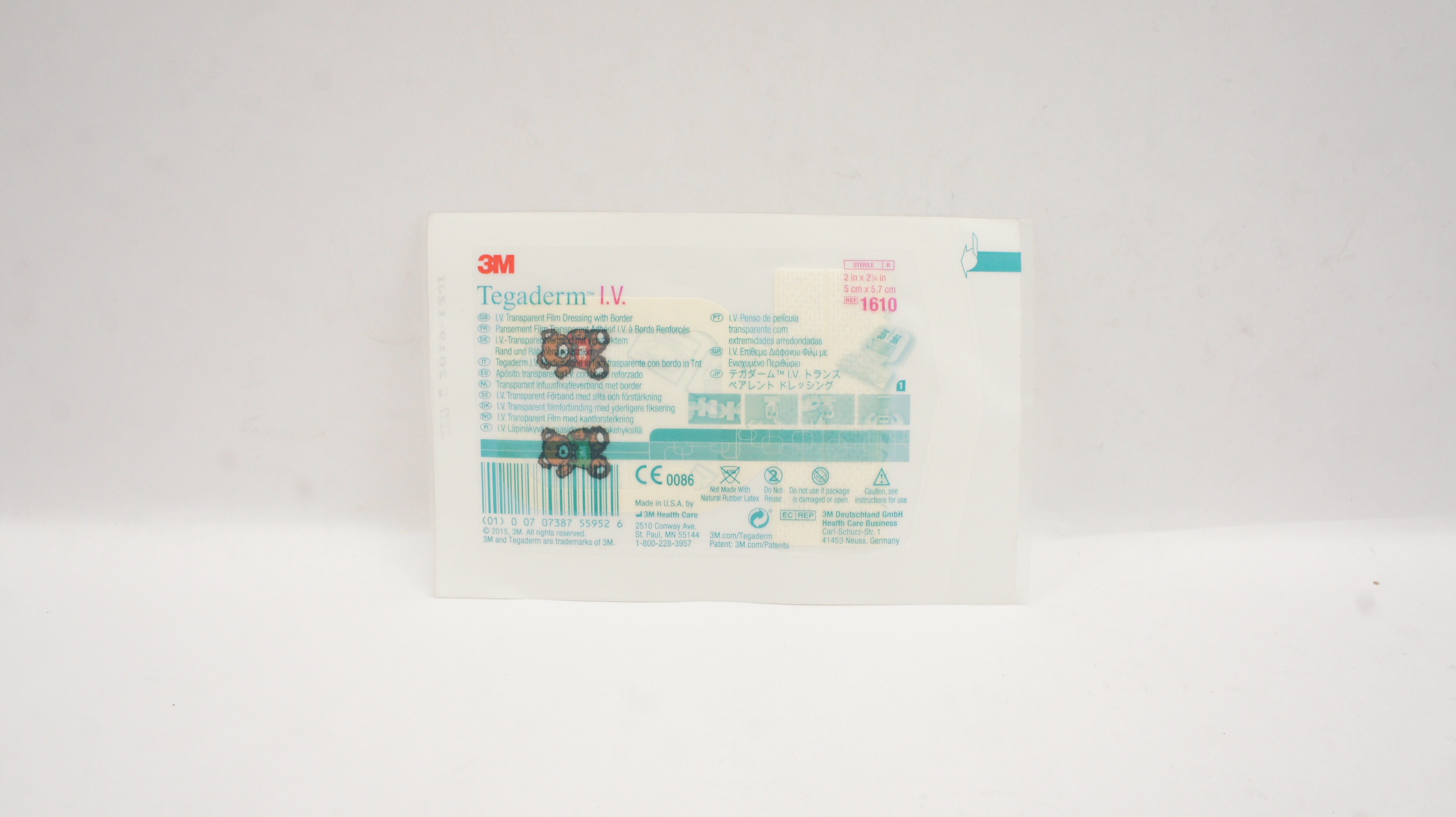 3M 1610 Tegaderm I.V. Transparent Film Dressing with Border (x)