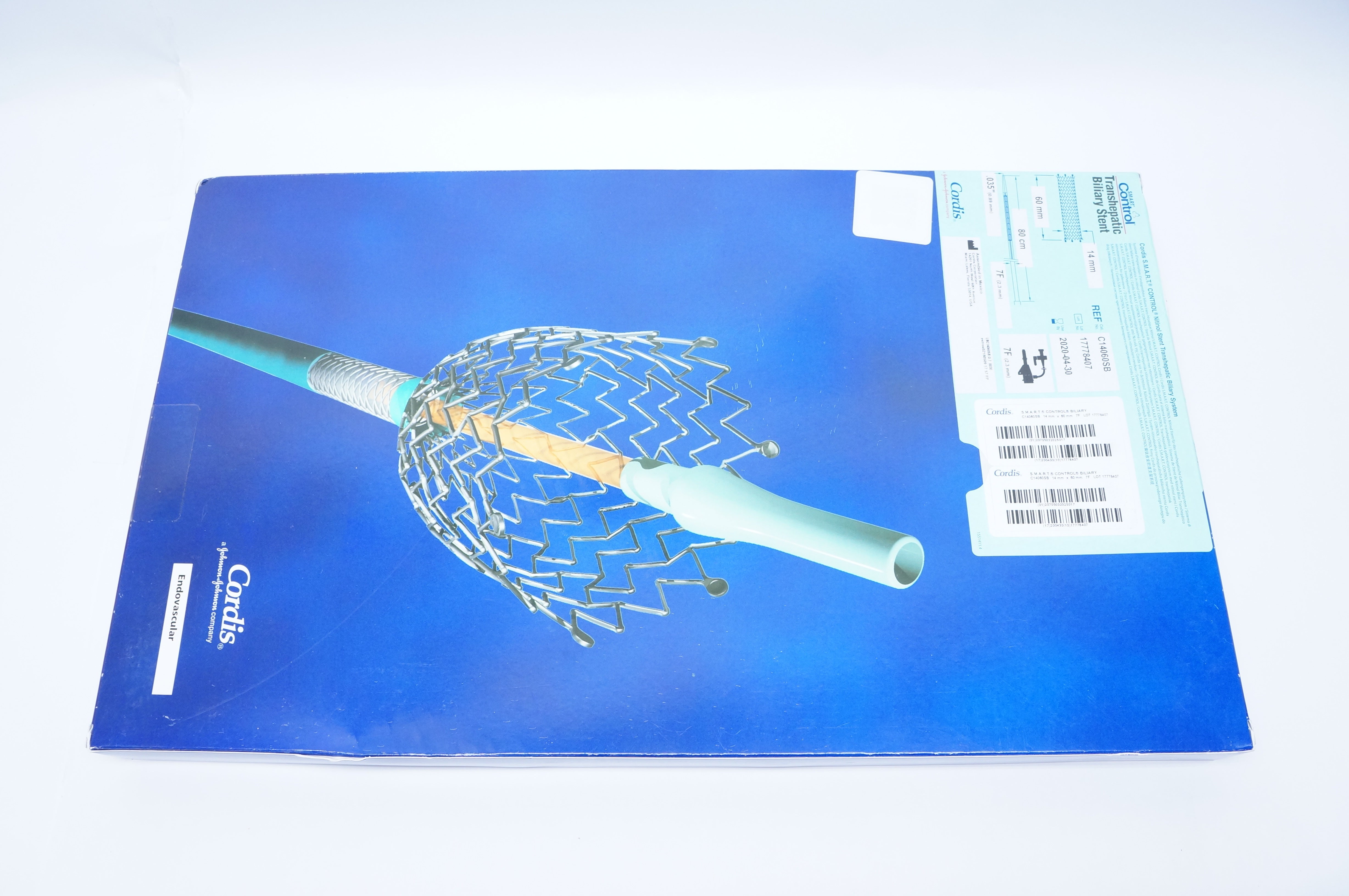 Cordis C14060SB SMART CONTROL Nitnol Stnt Transhepatic Biliary System 7F (x)