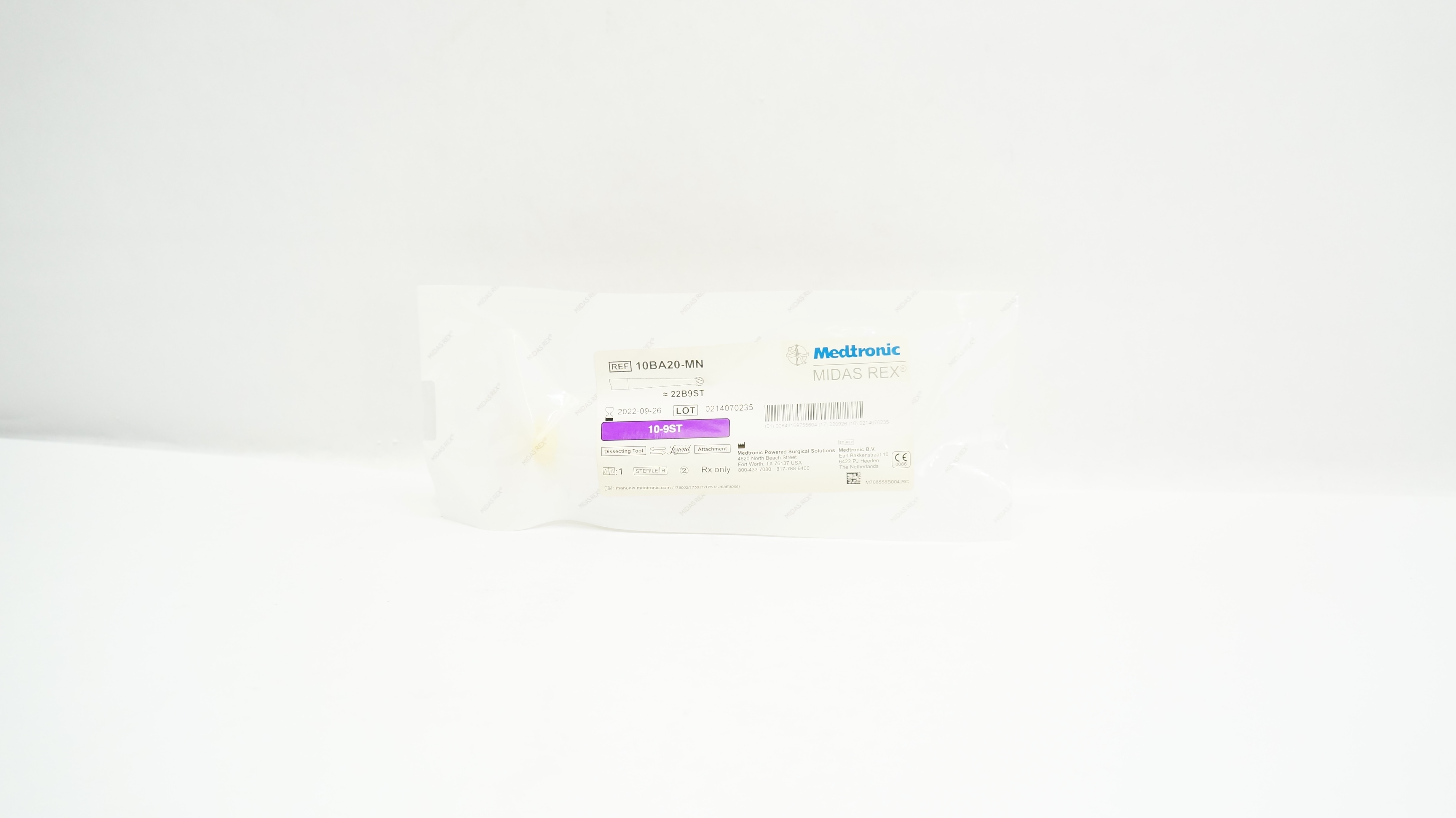 Medtronic 10BA20-MN Midas Rex Dissecting Tool 10-9ST (x)