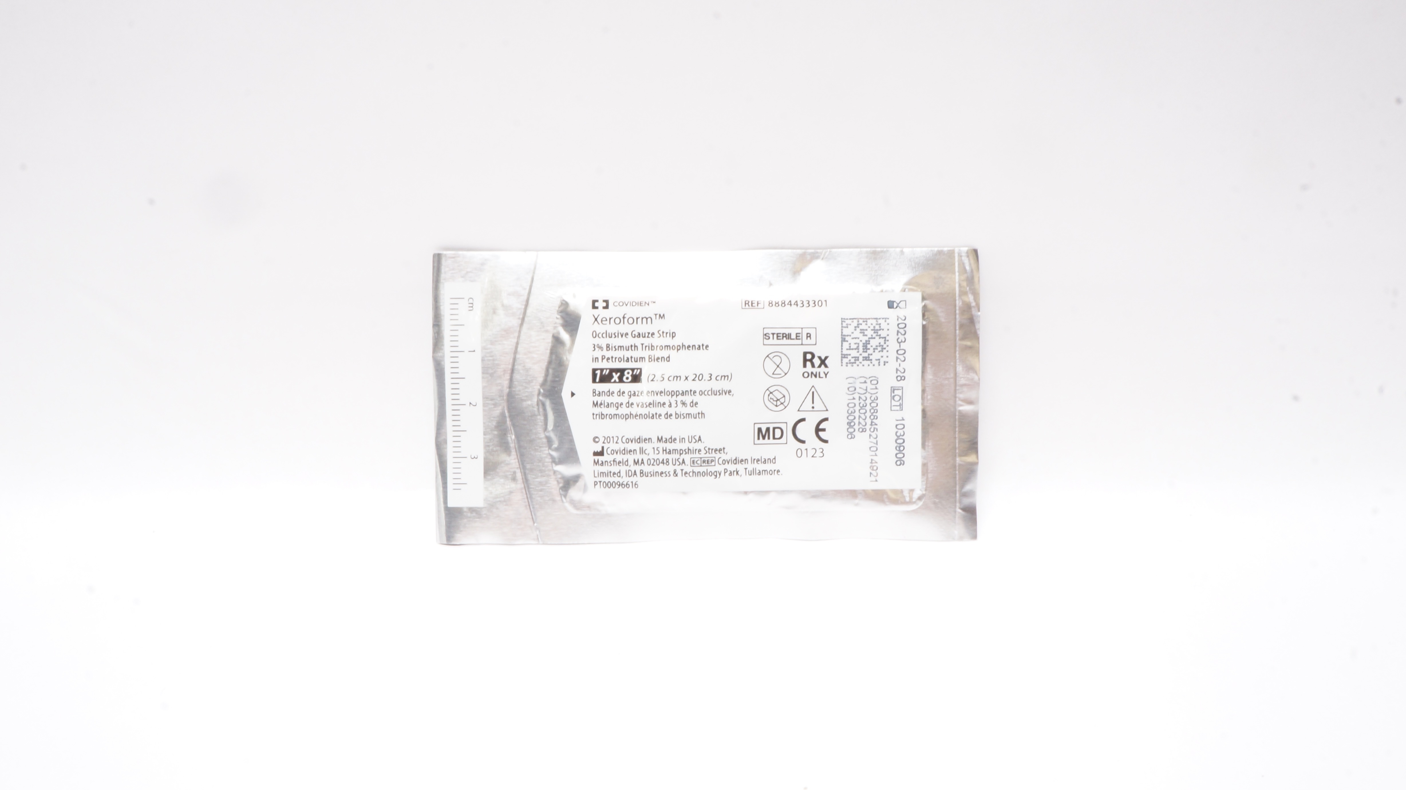 Covidien 8884433301 Xeroform Occlusive Gauze Strip 3% Bismuth 1inch x 8inch (x)