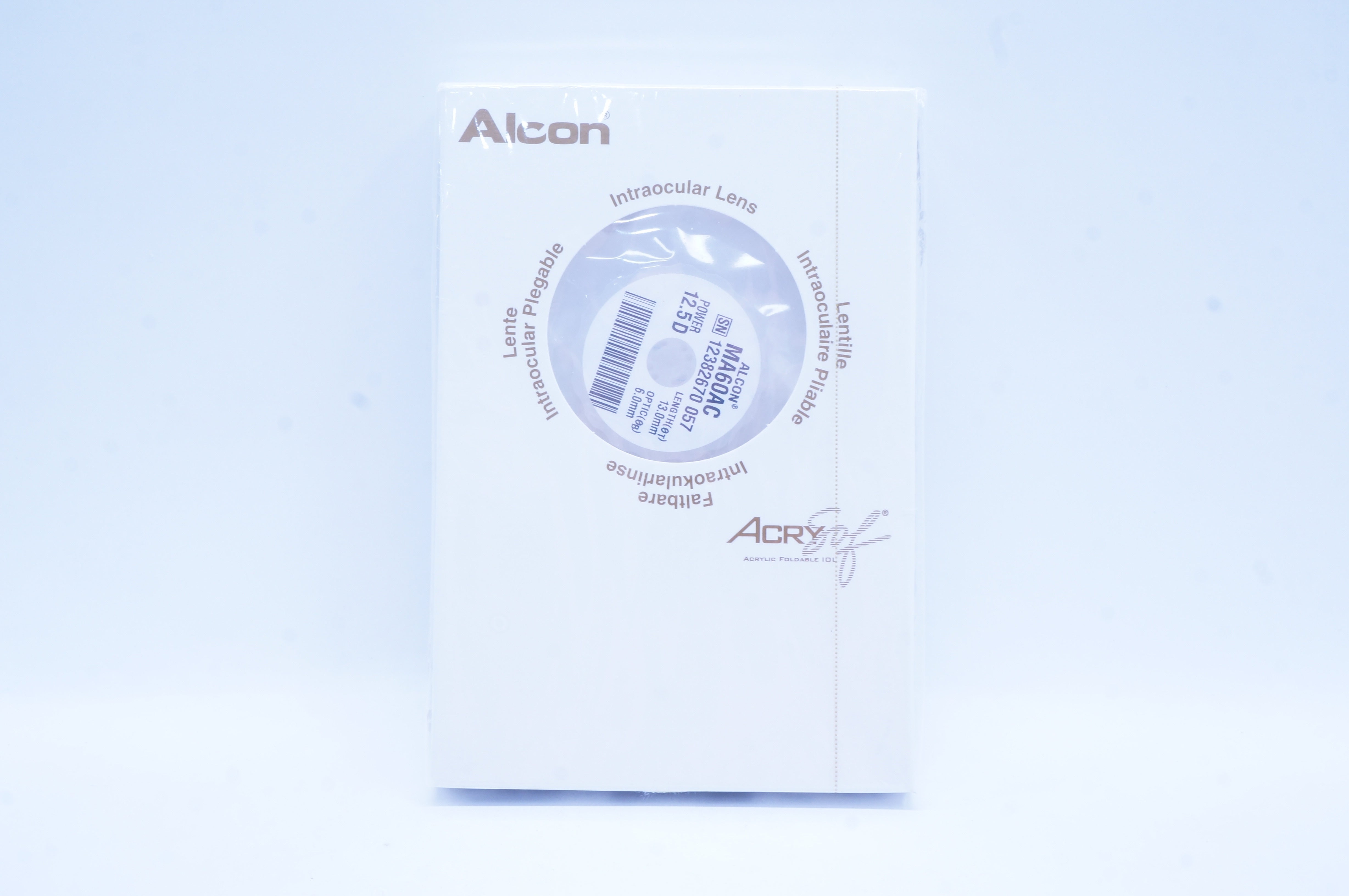 Alcon Laboratories MA60AC AcrySof Intraocular Lens 12.5 D x 6.0mm x 13.0mm (x)