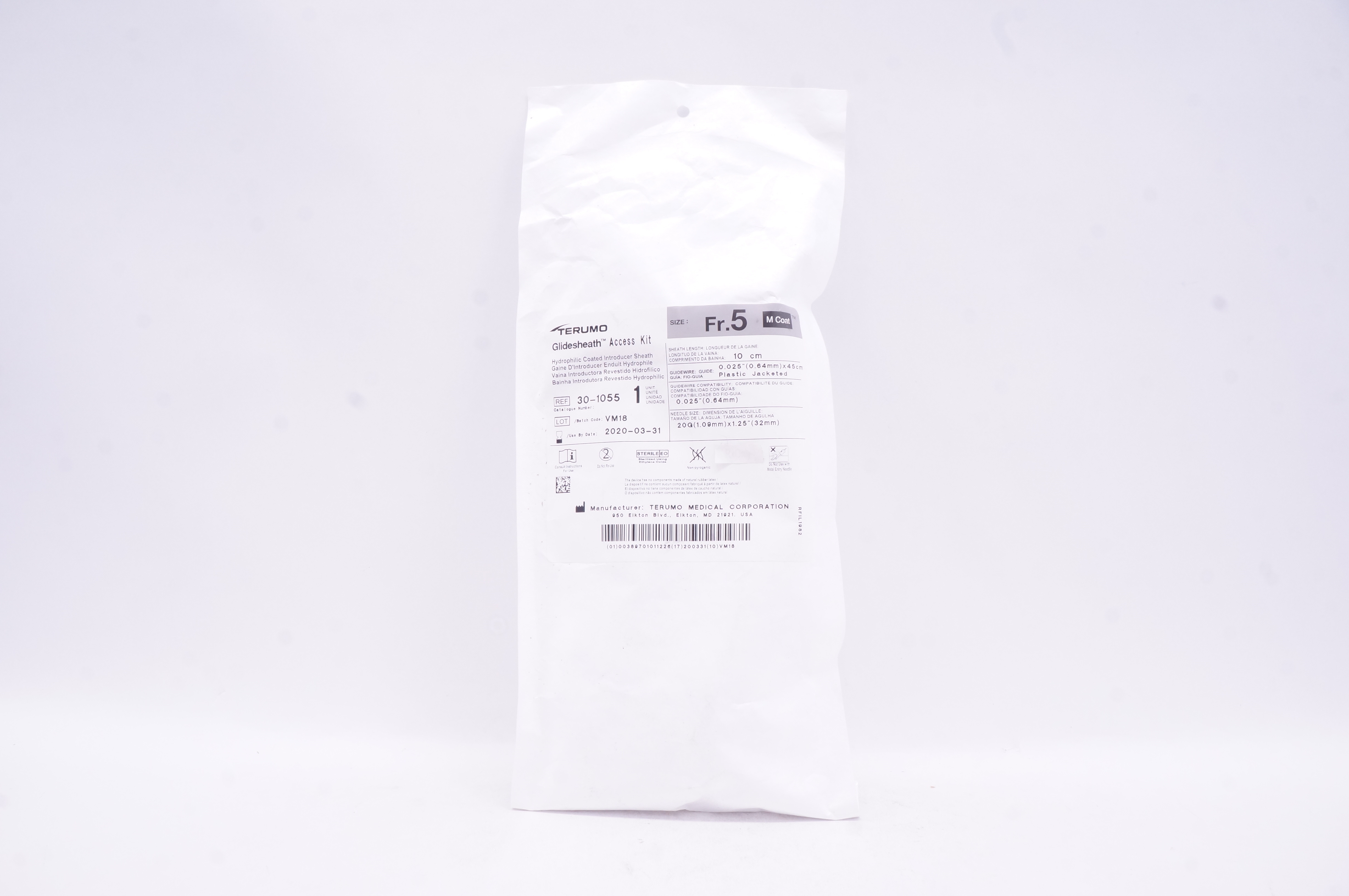 Terumo 30-1055 Glidesheath Access Kit 5Fr (x)