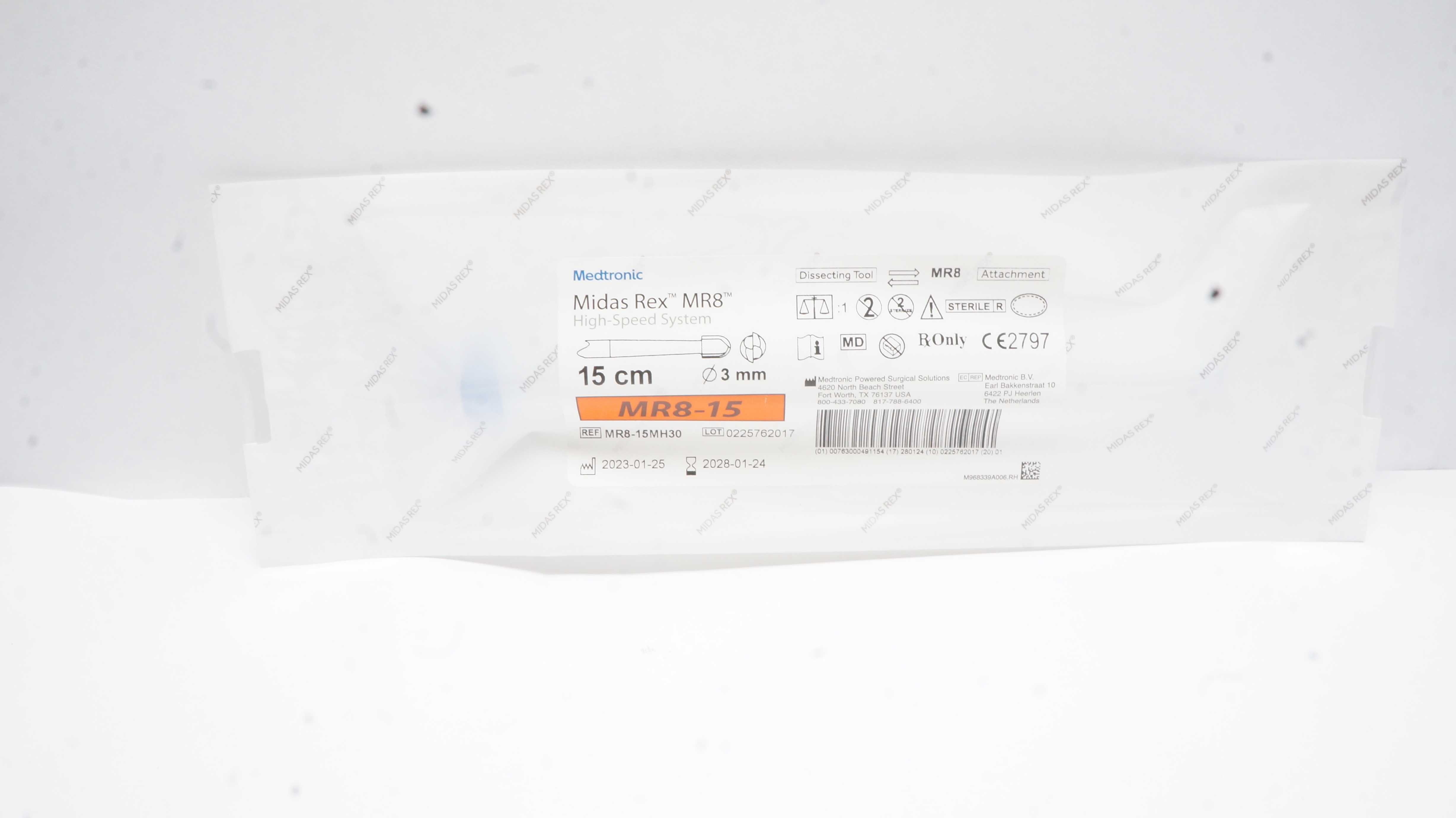 Medtronic MR8-15MH30 Midas Rex Legend, Dissecting Tool 15cm, 3mm