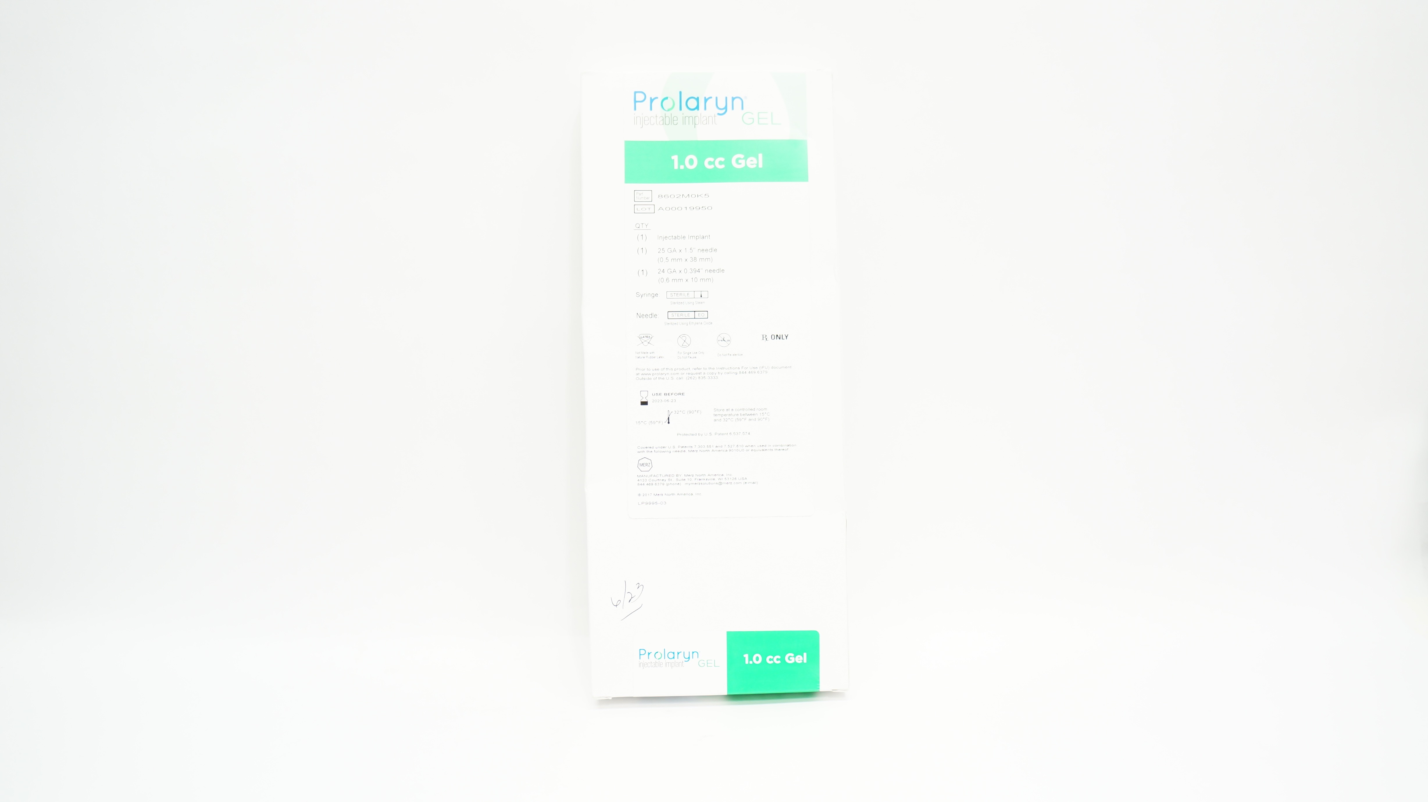 Merz 8602M0K5 Prolaryn Injectable Implant Gel 1.0cc (x)