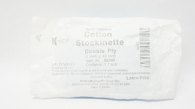 Kerma Medical 52848 Cotton Stockinette Double Ply 8inch x 48inch