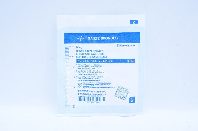 Medline NON21420 Woven Gauze Sponges 8-Ply 2inch x 2inch