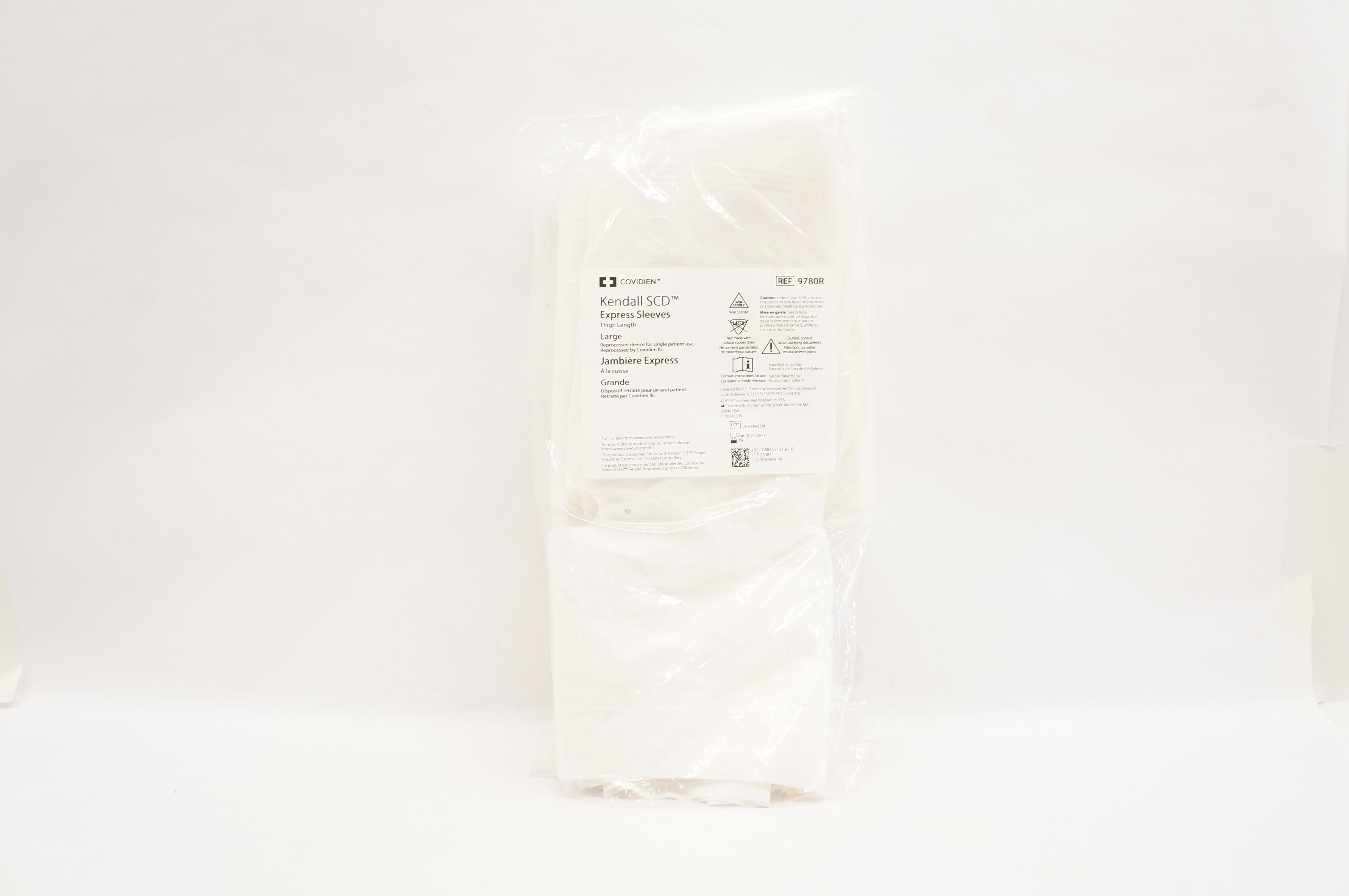 Covidien 9780R Kendall SCD Express Sleeves Thigh Length Large (x)