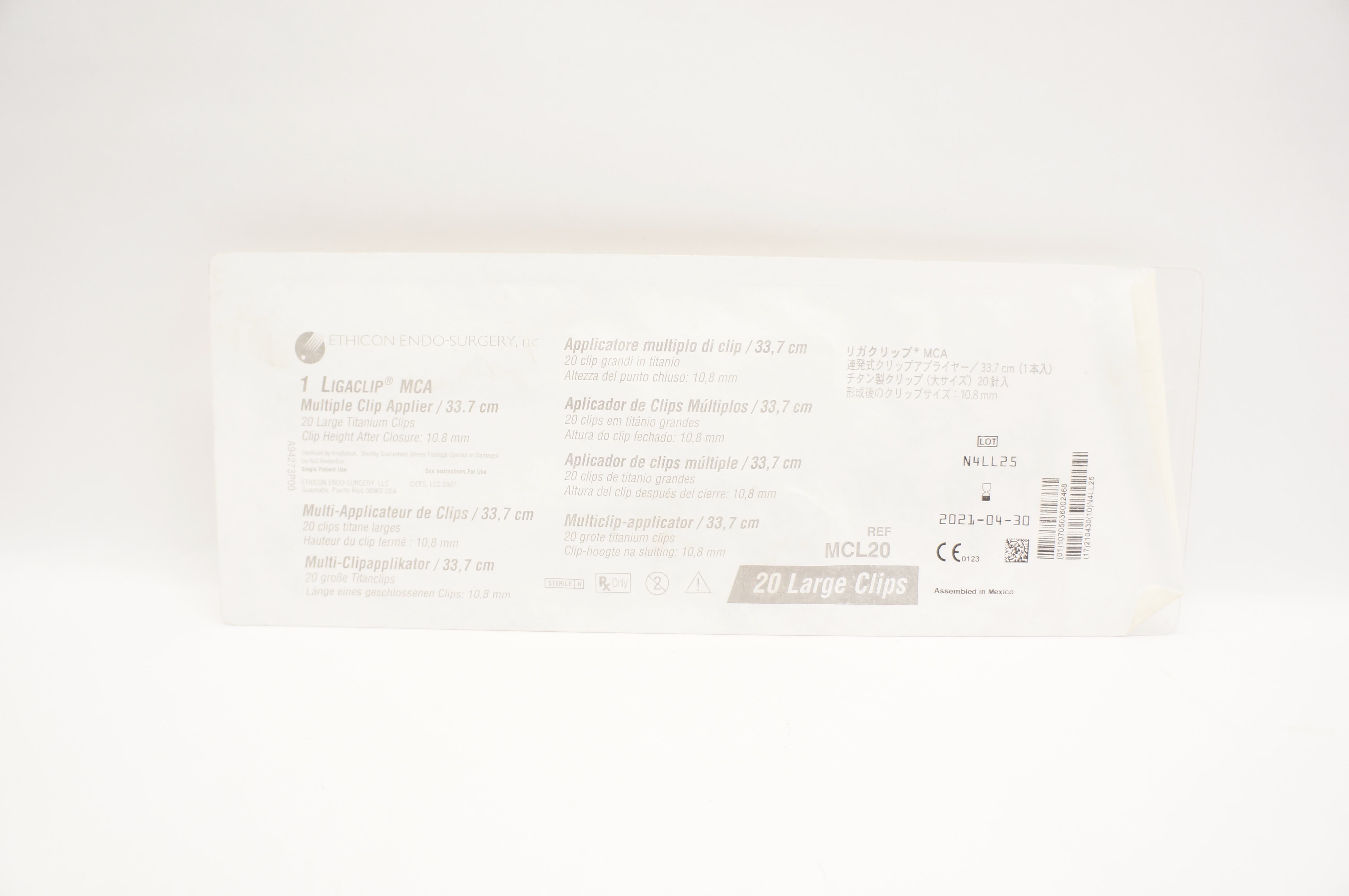 Ethicon MCL20 Ligaclip MCA Multiple Clip Applier 20 Large (x)