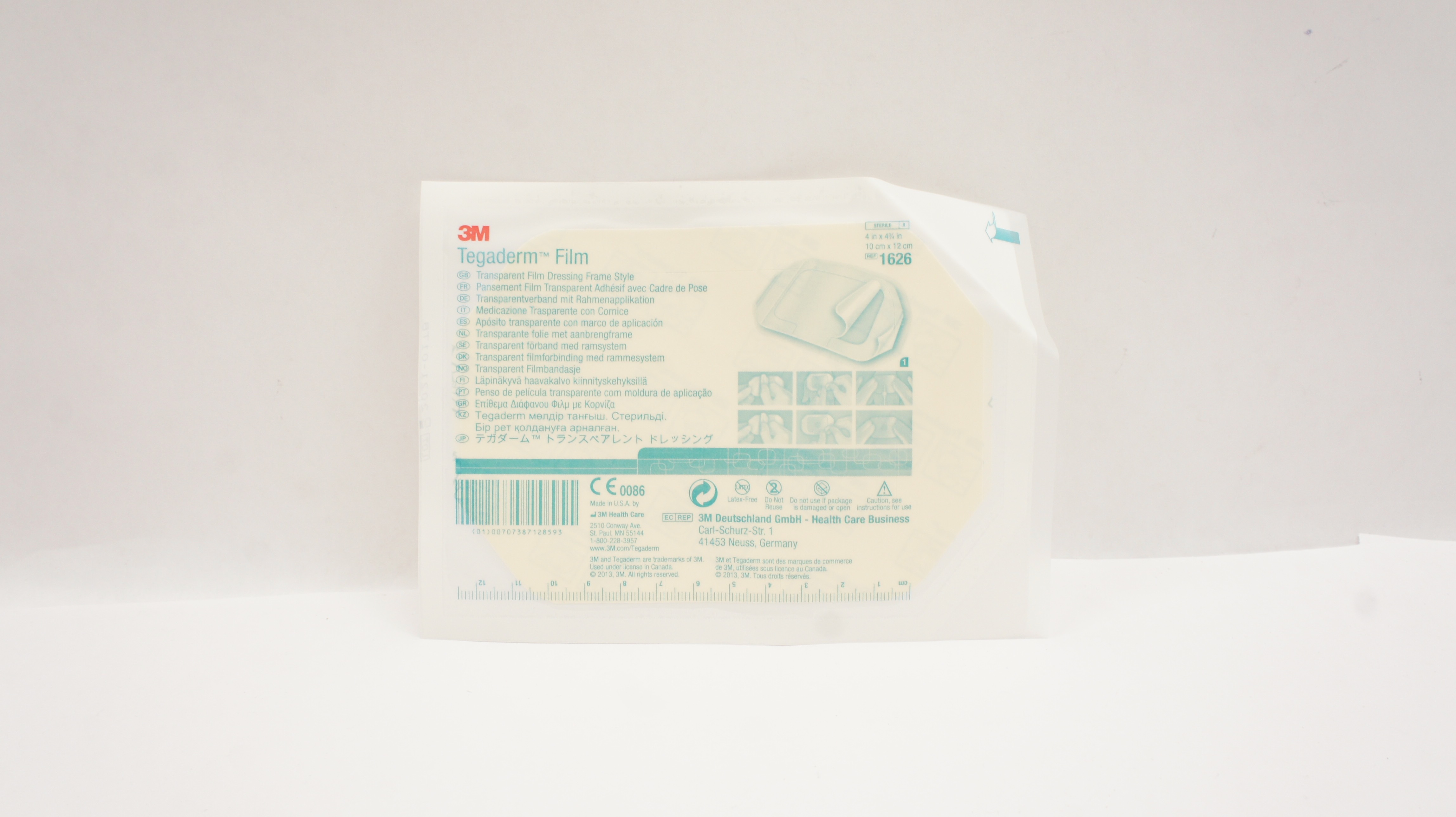 3M 1626 Tegaderm Transparent Film Dressing Frame Style 4inch x 4-3/4inch (x)