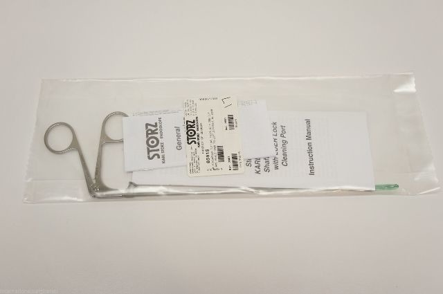 Karl Storz 8591S Kleinsasser Cutting Forceps w/ 2mm Cup Jaws Horiz Open to Left