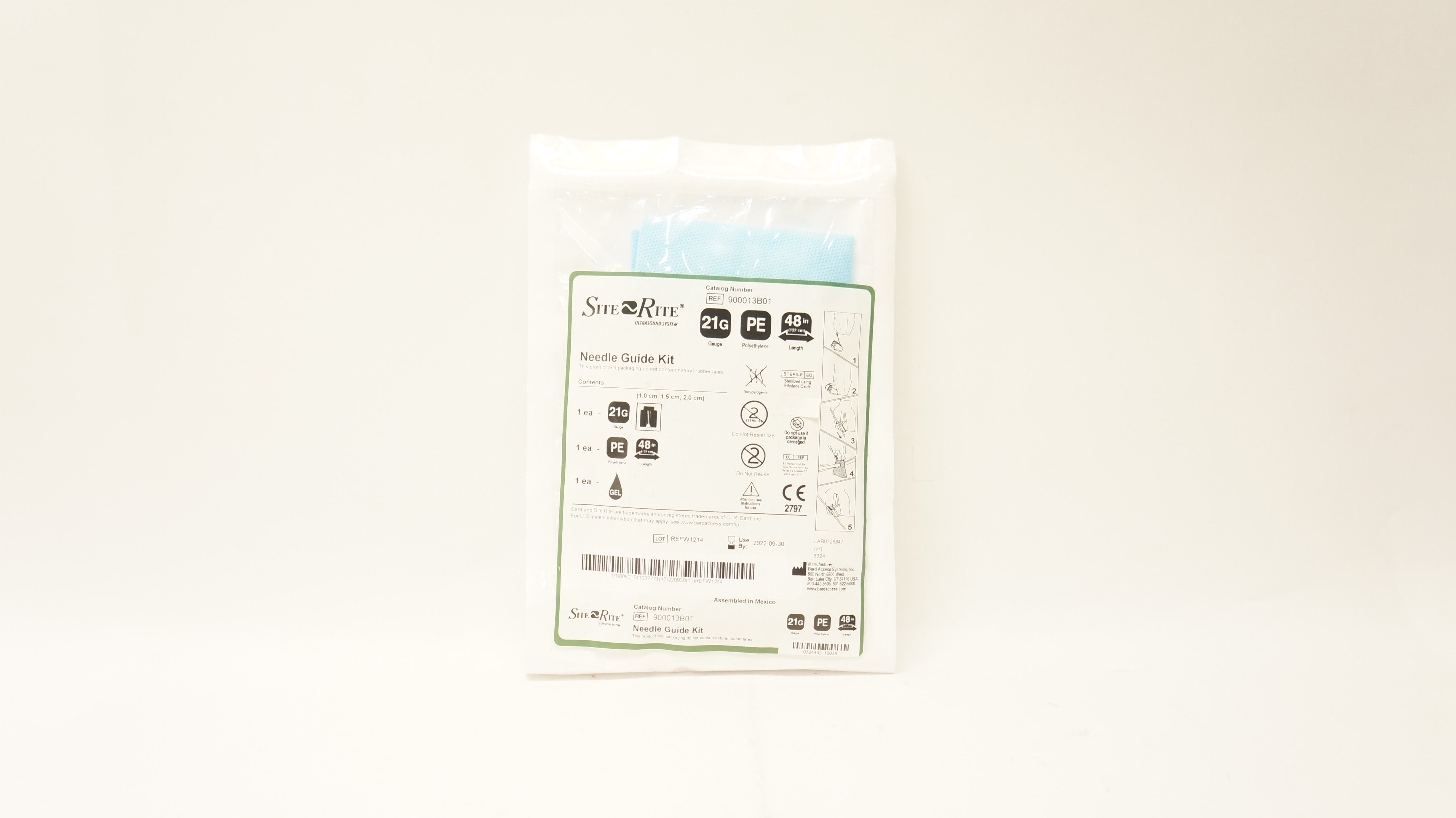 Bard 900013B01 Site Rite Ndle Guide Kit 21 Gauge x 48 Inch