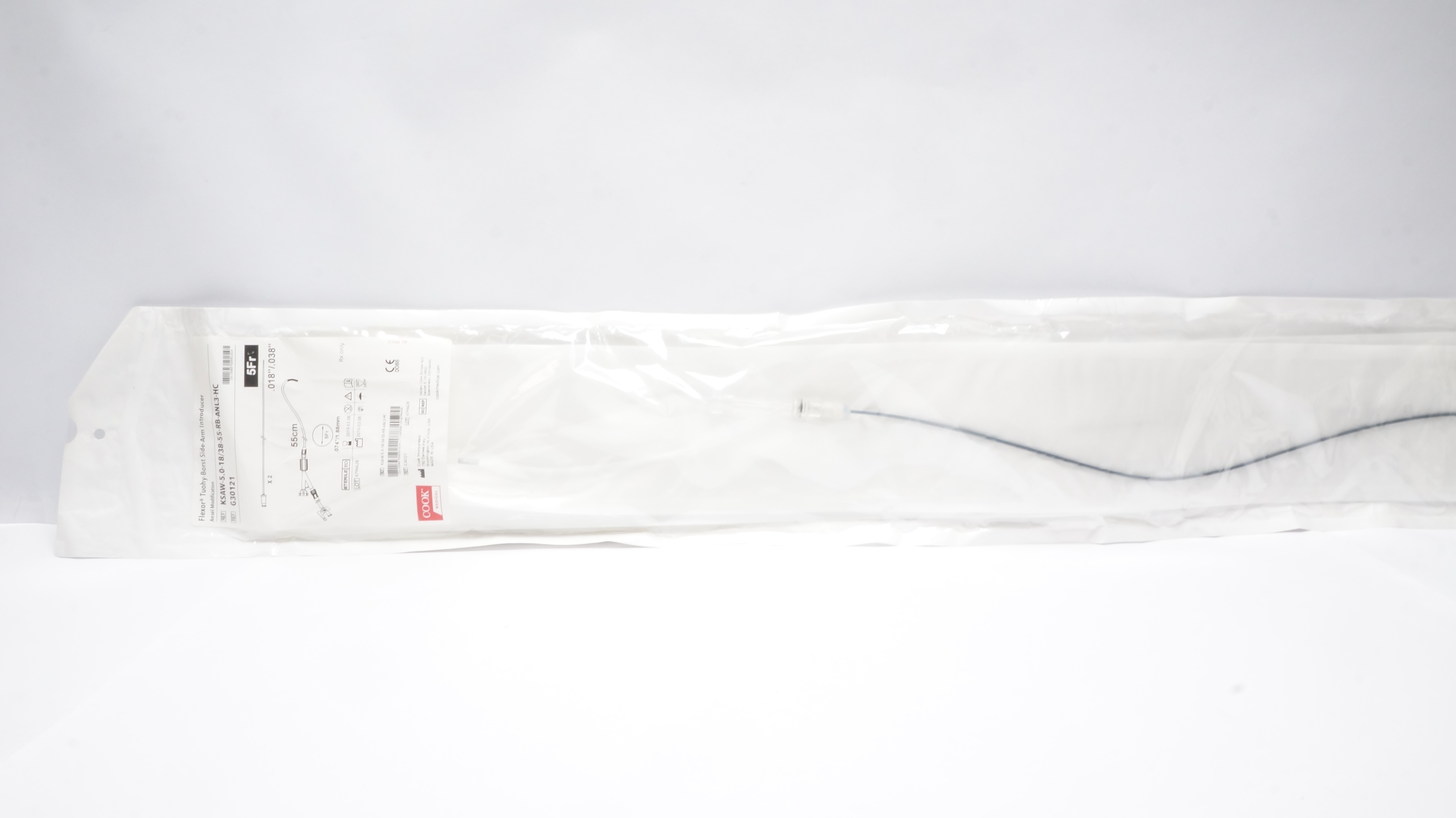 Cook Medical G30121 Flexor Tuohy-Borst Side-Arm Introducer, 5Fr (x)