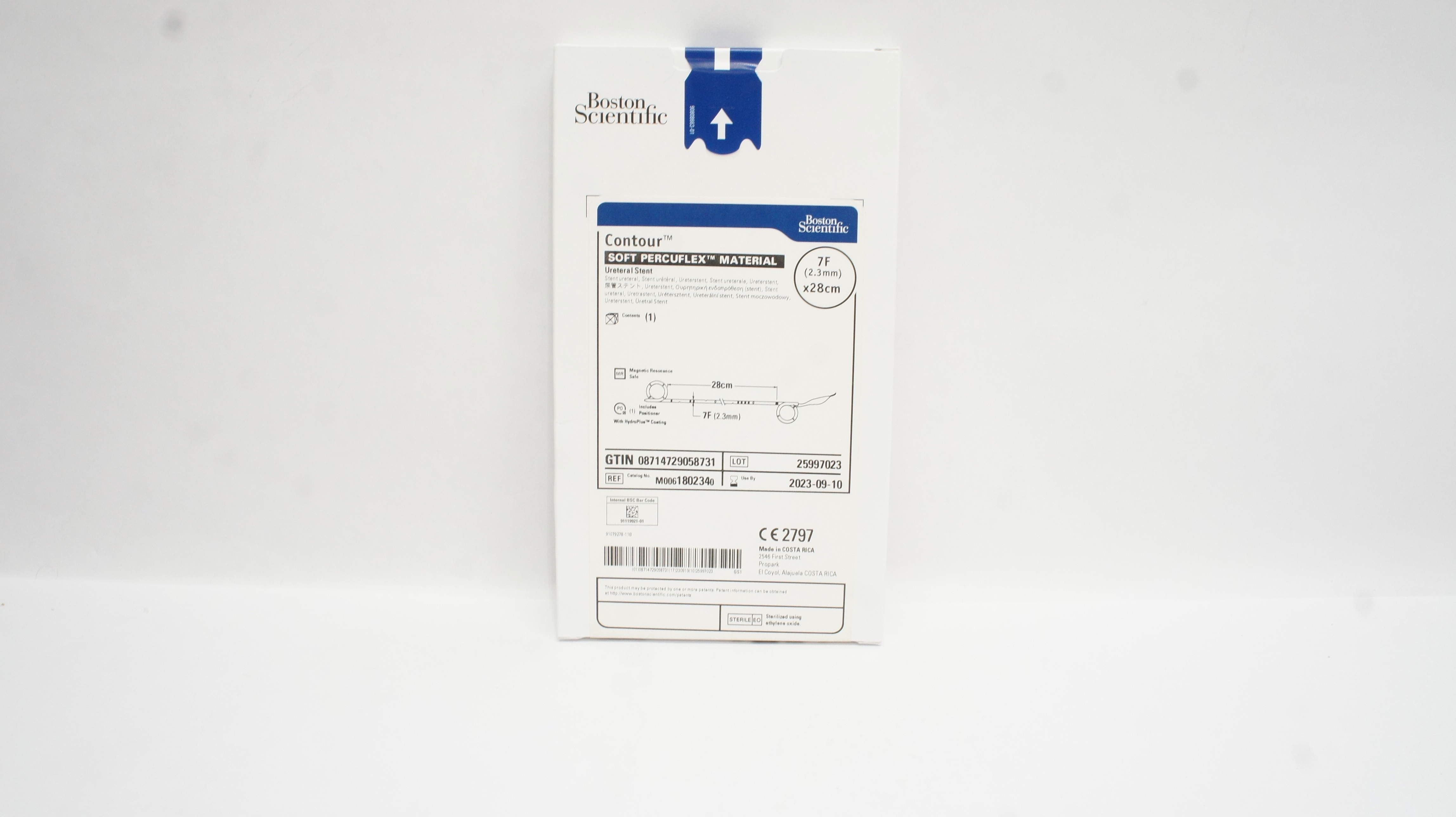 Boston Scientific M0061802340 Contour Soft Percuflex Ureteral Stnt 7F x 28cm (x)