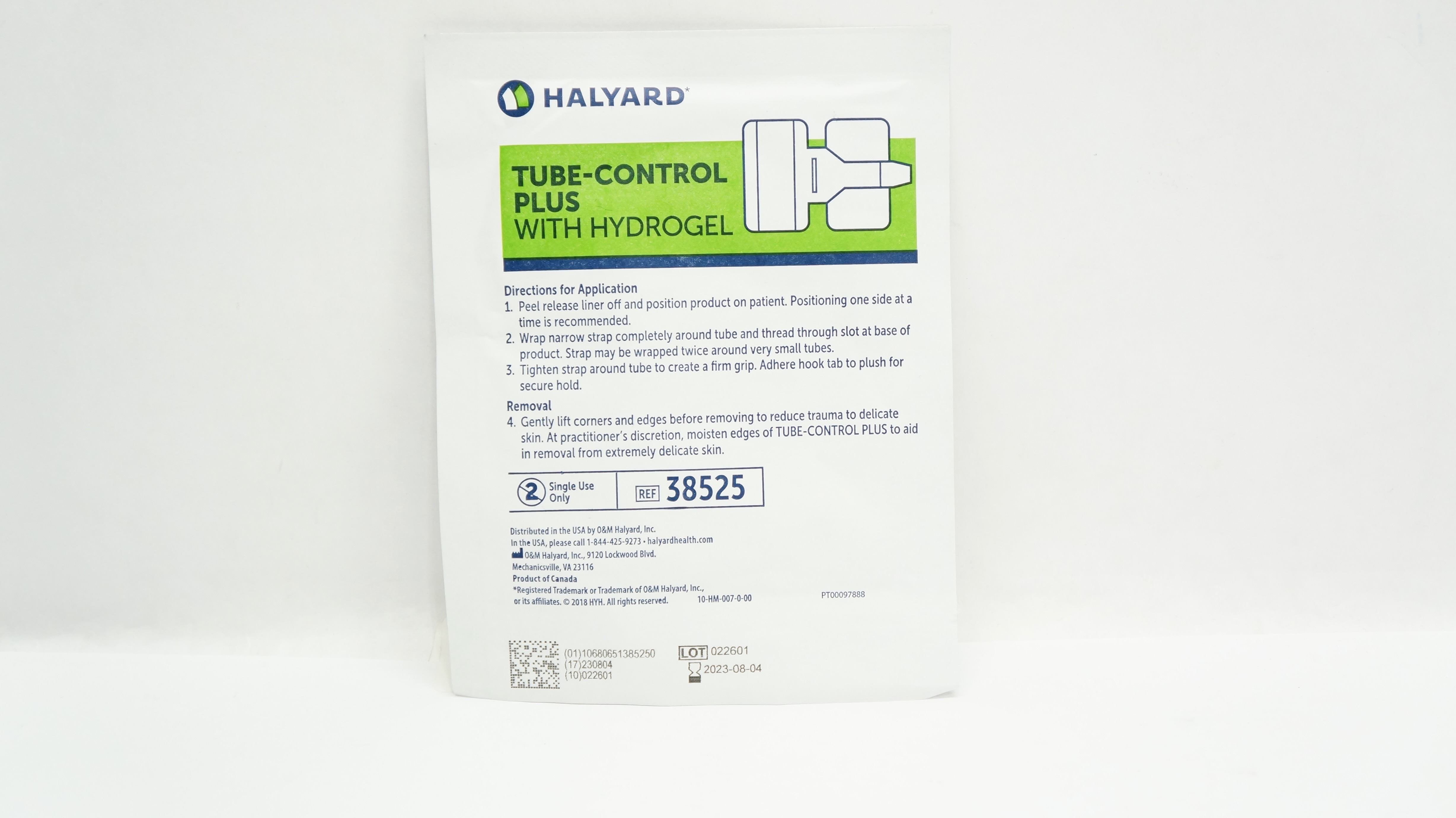 Halyard 38525 Tube-Control Plus With Hydrogel (x)