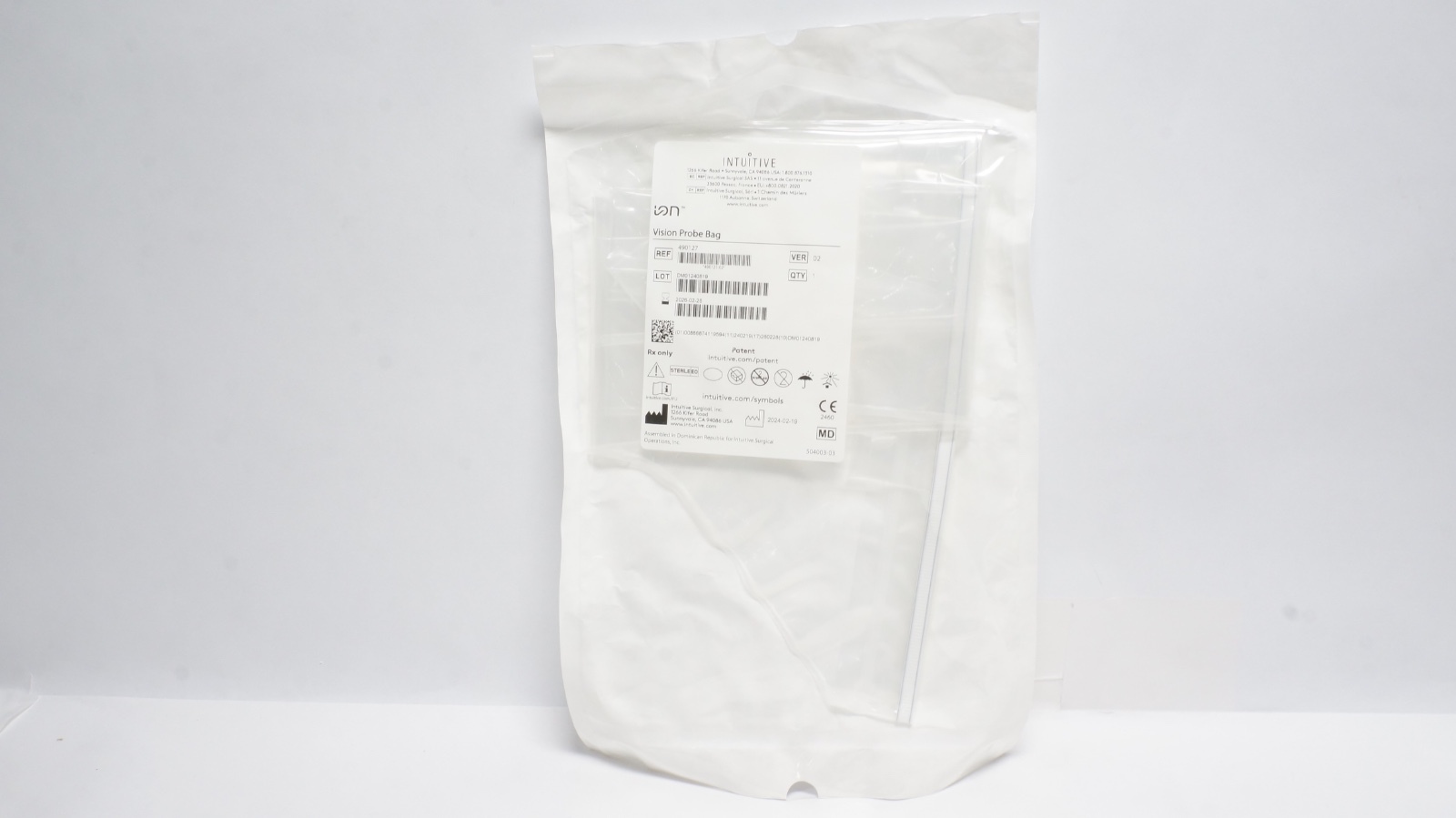 Intuitive 490127 Vision Probe Bag Surgical Instrument