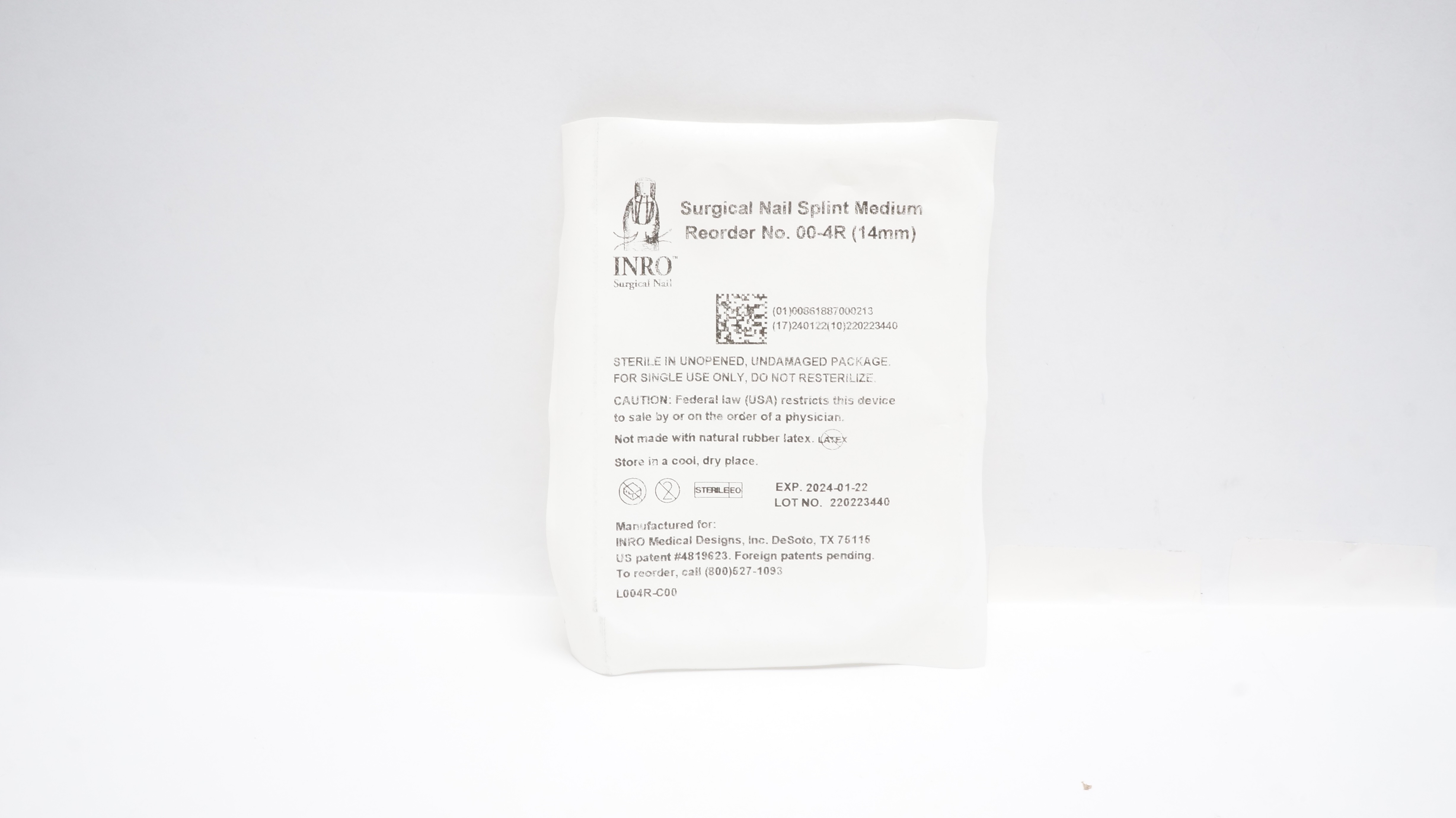 INRO 00-4R Surgical Nail Splint Medium 14mm (x)