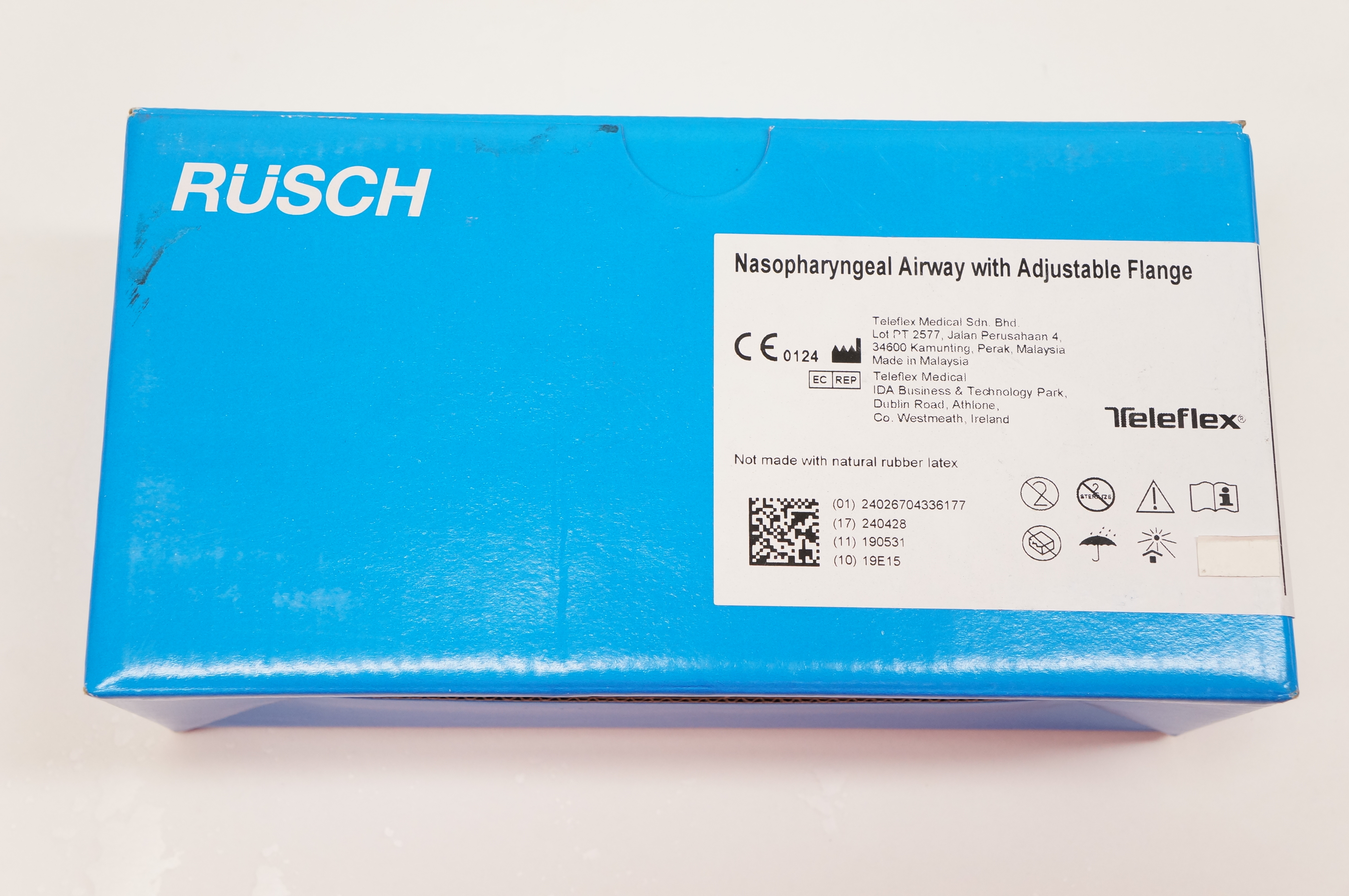Teleflex 18542032 Nasopharyngeal Airway W/Adjustable Flange, Size 32Fr -Box of 5