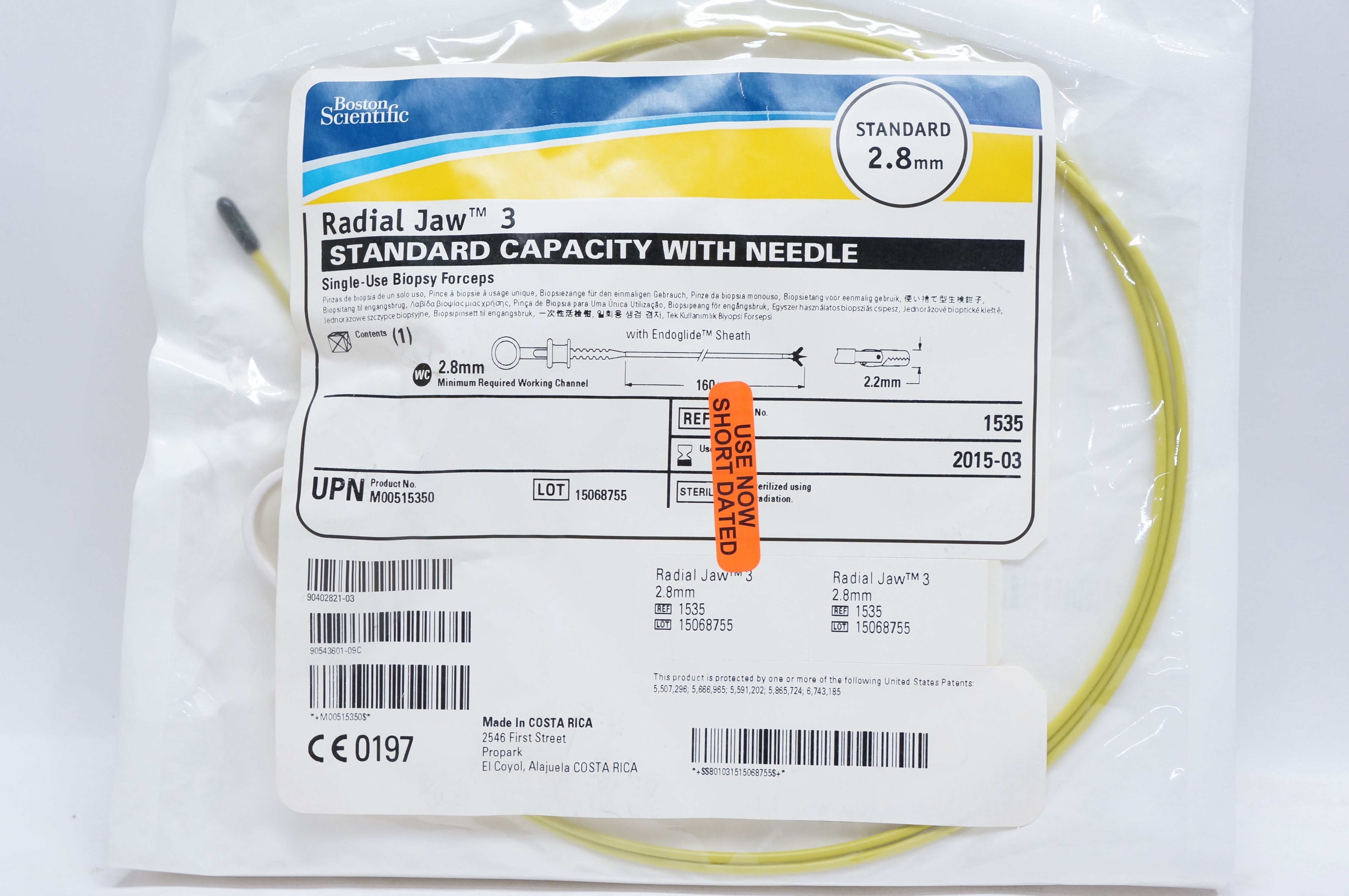 Boston Scientific 1535 Radial Jaw 3 Standard Capacity With Ndle 2.8mm (x)